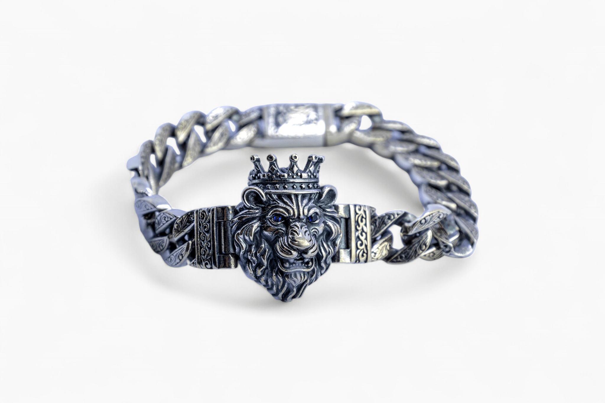 Lion Head Curb Chain Bracelet - Miraura Jewels