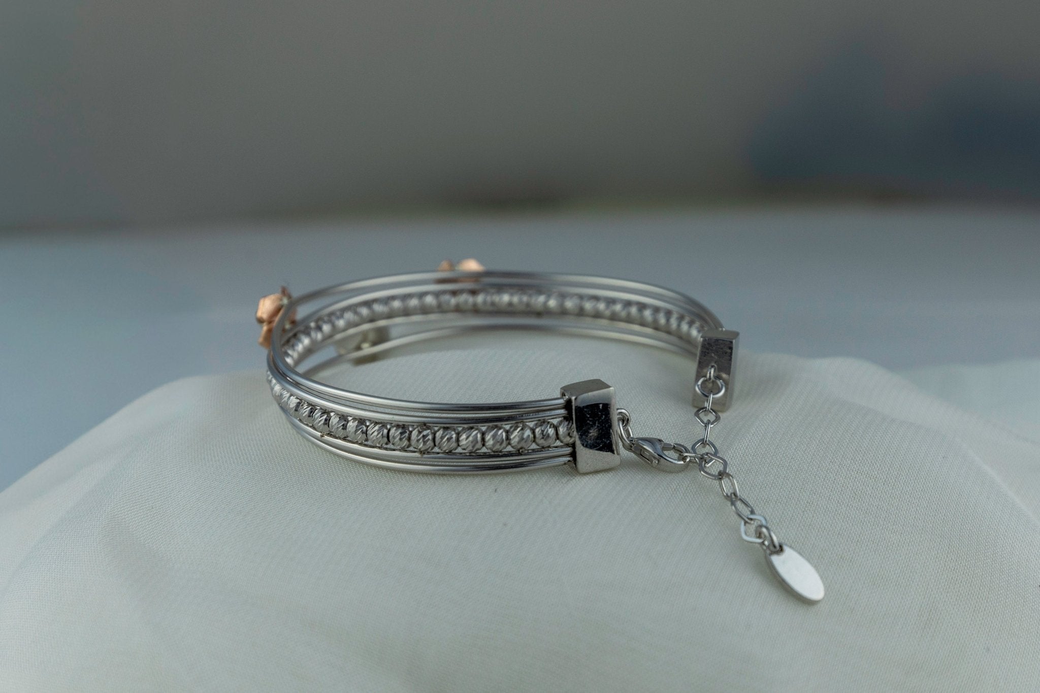 Multi - Strand Floral Charm Bracelet - Miraura Jewels