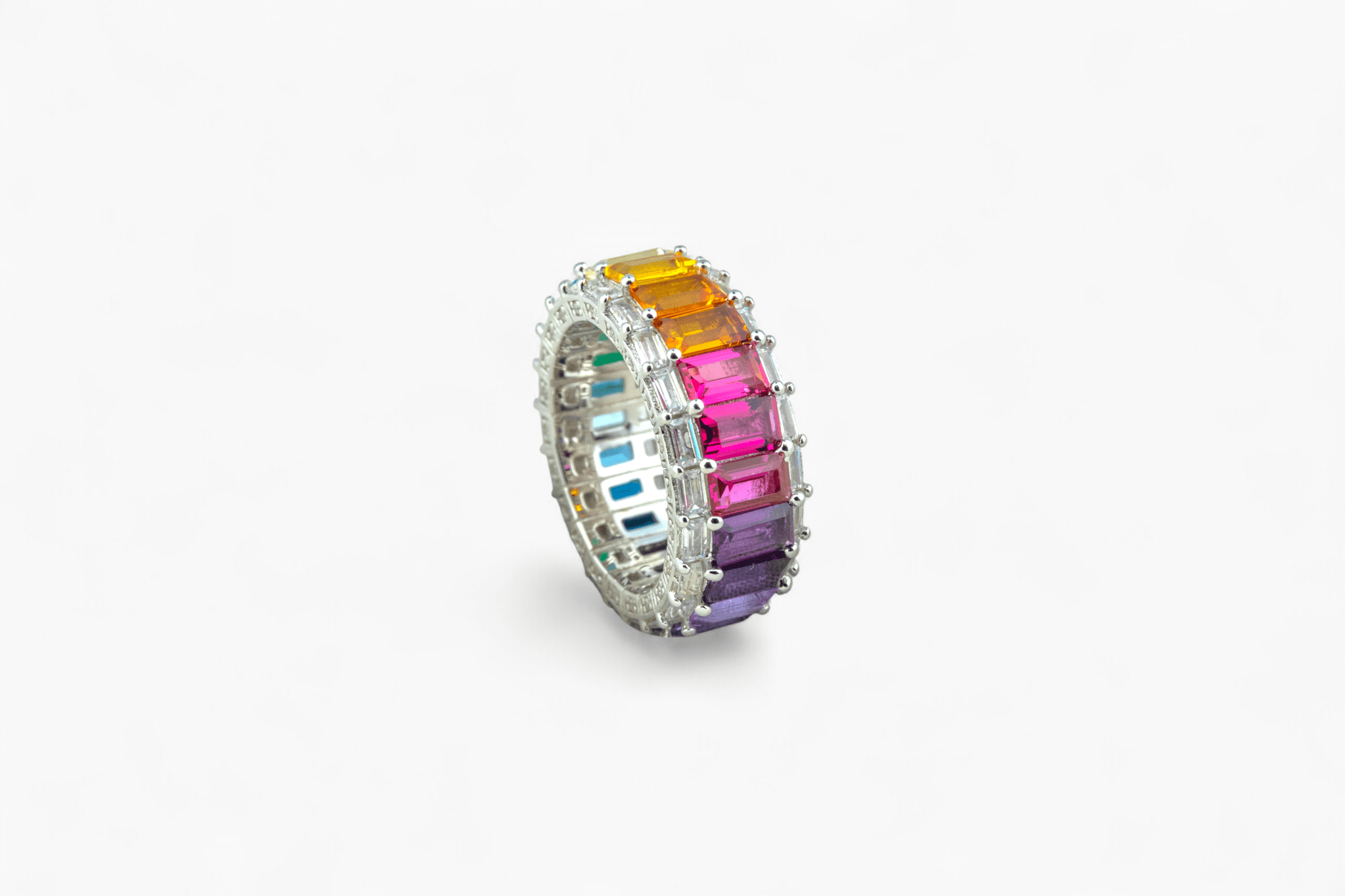 Multicolor Rainbow Eternity Ring - Miraura Jewels