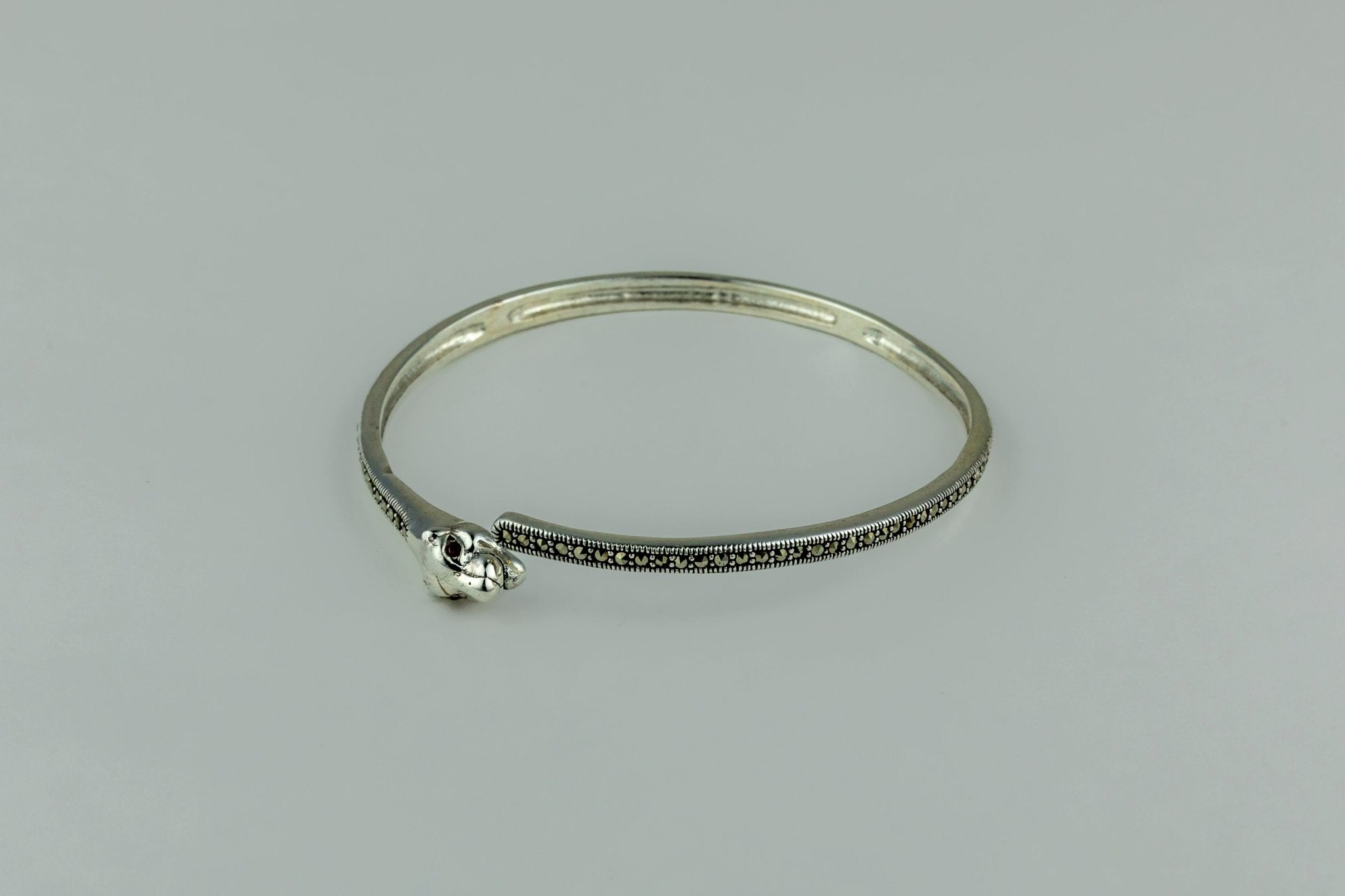 Panther Head Cuff Bangle - Miraura Jewels