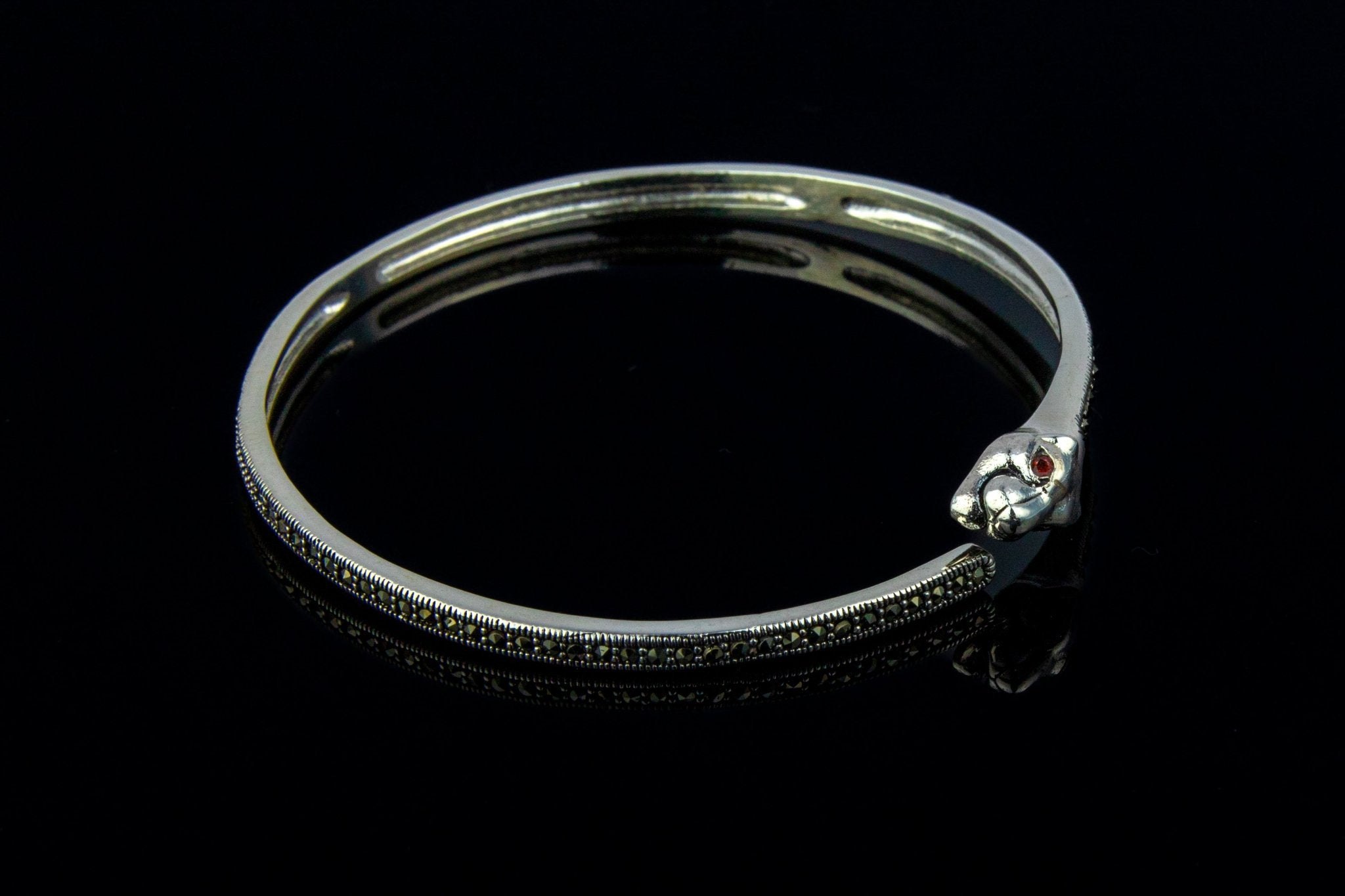 Panther Head Cuff Bangle - Miraura Jewels