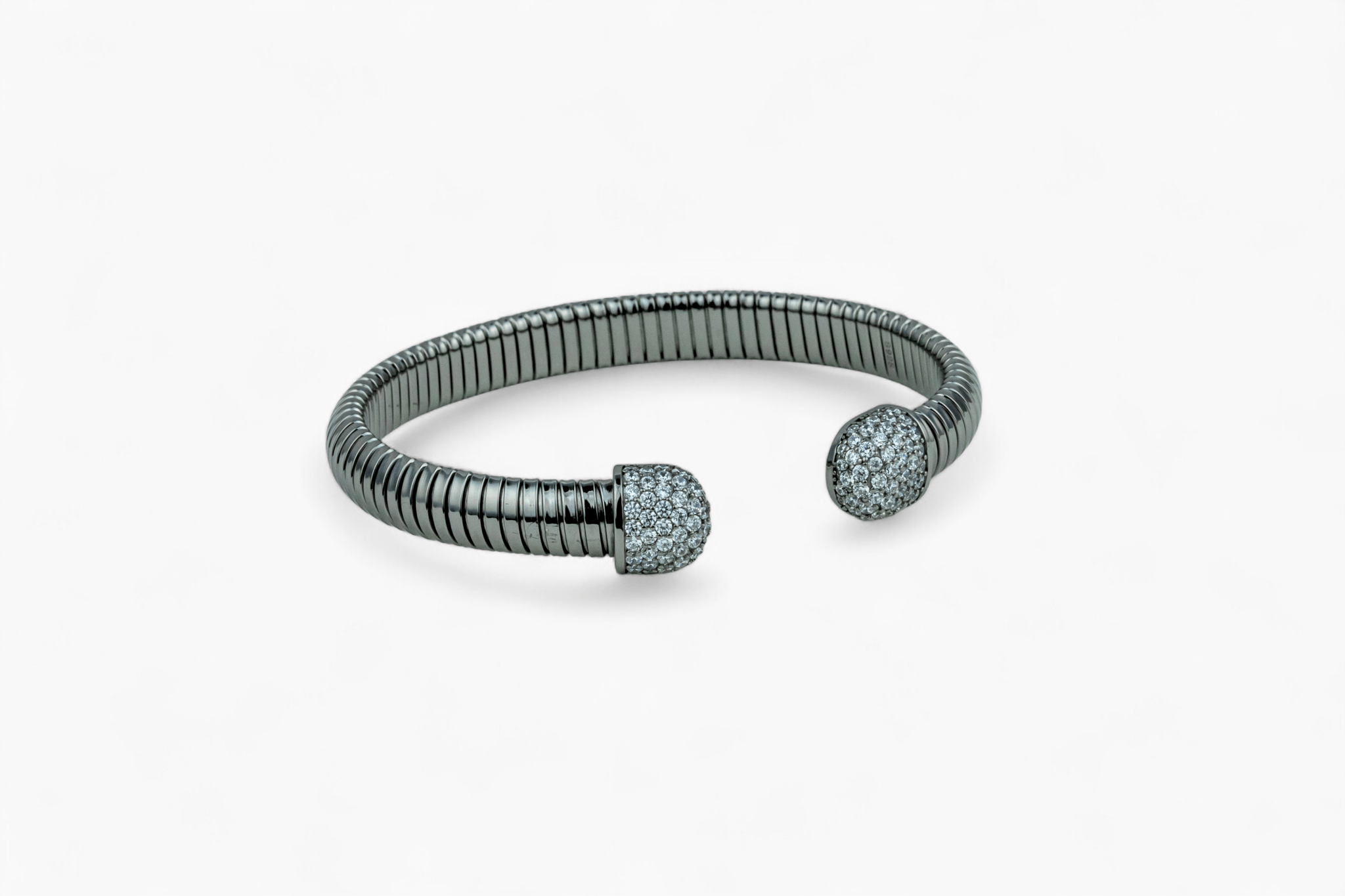 Pavé Cap Cuff Bangle - Miraura Jewels