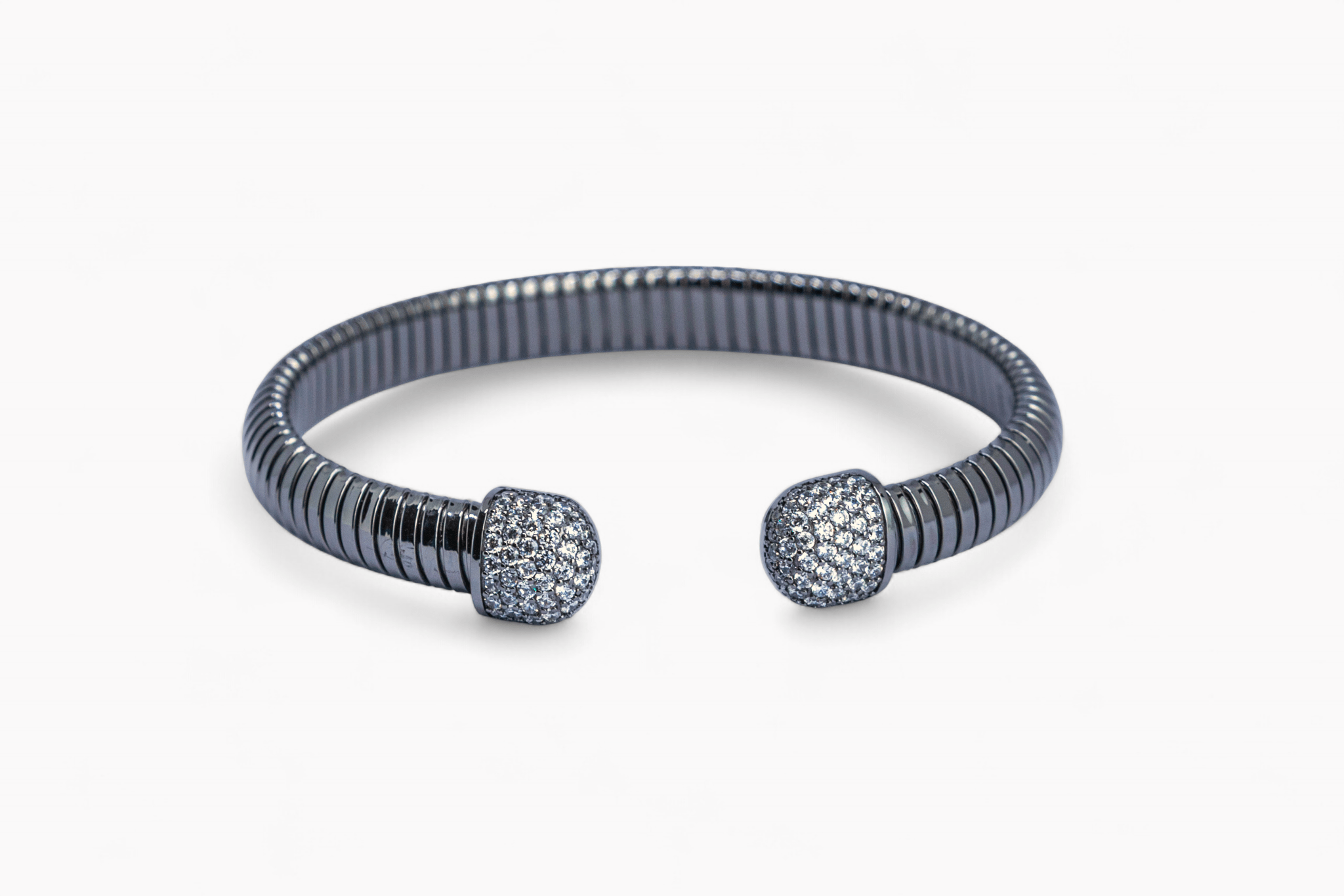Pavé Cap Cuff Bangle - Miraura Jewels