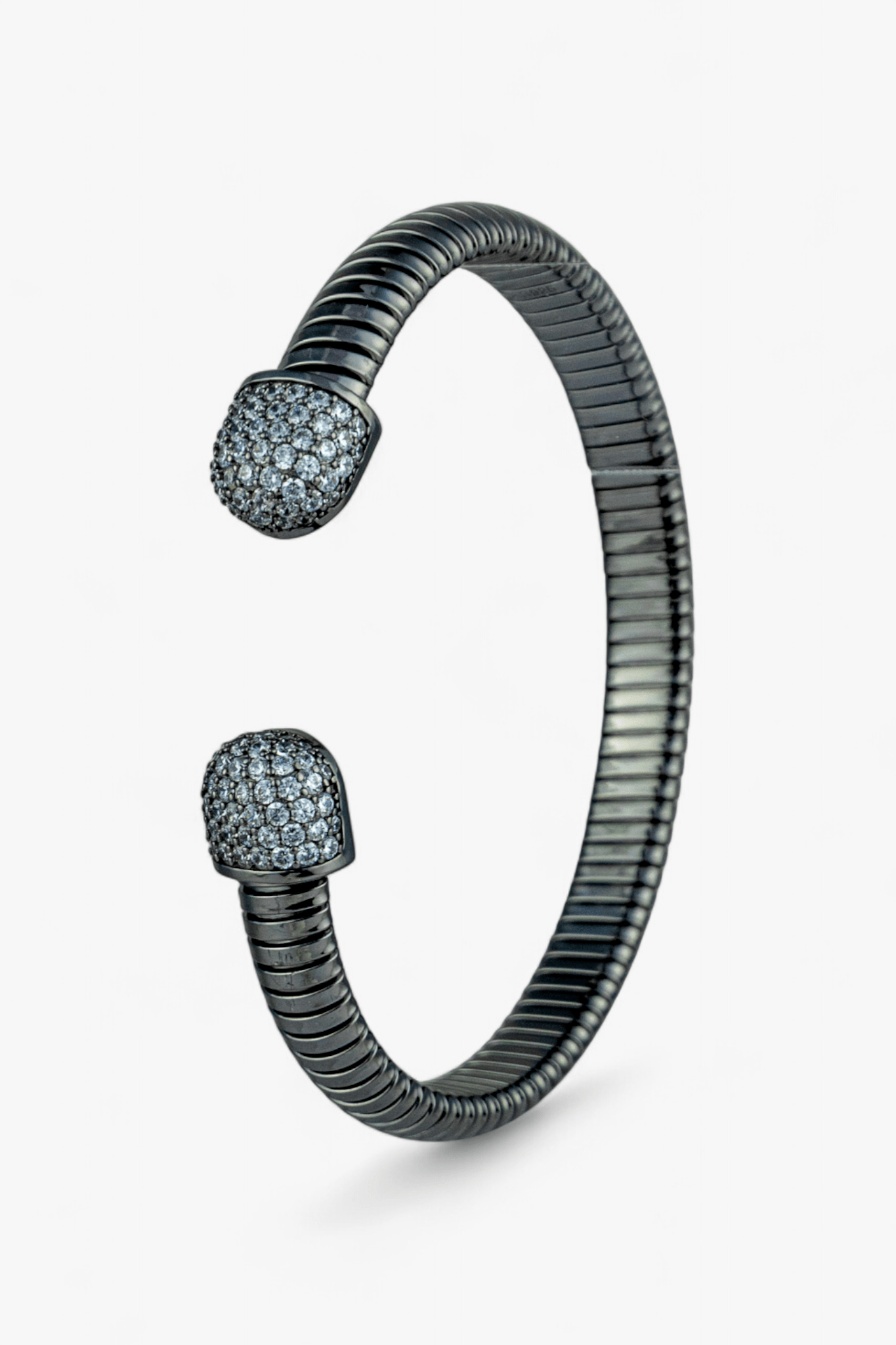 Pavé Cap Cuff Bangle - Miraura Jewels