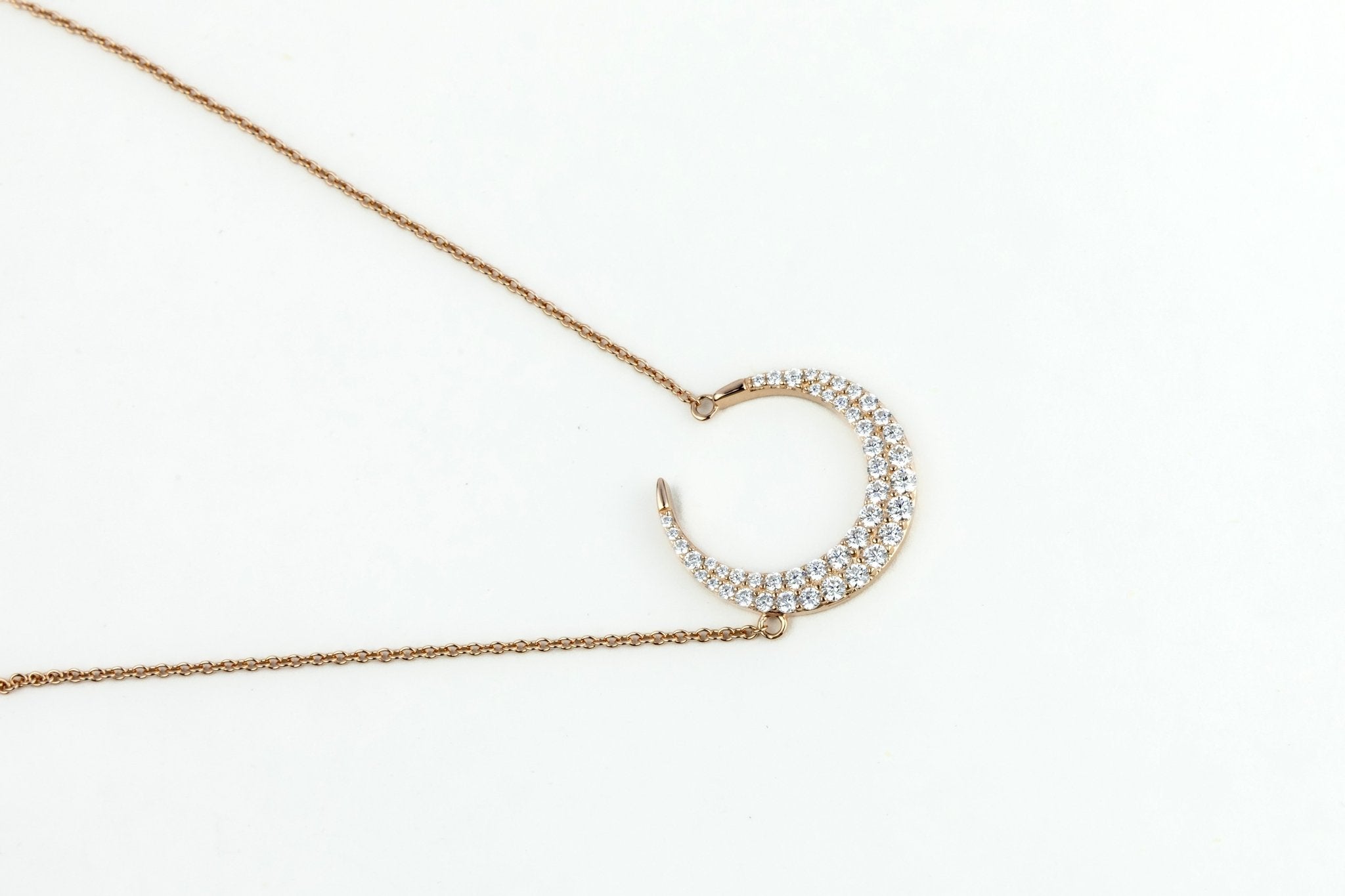 Pave Moon PENDANT - Miraura Jewels