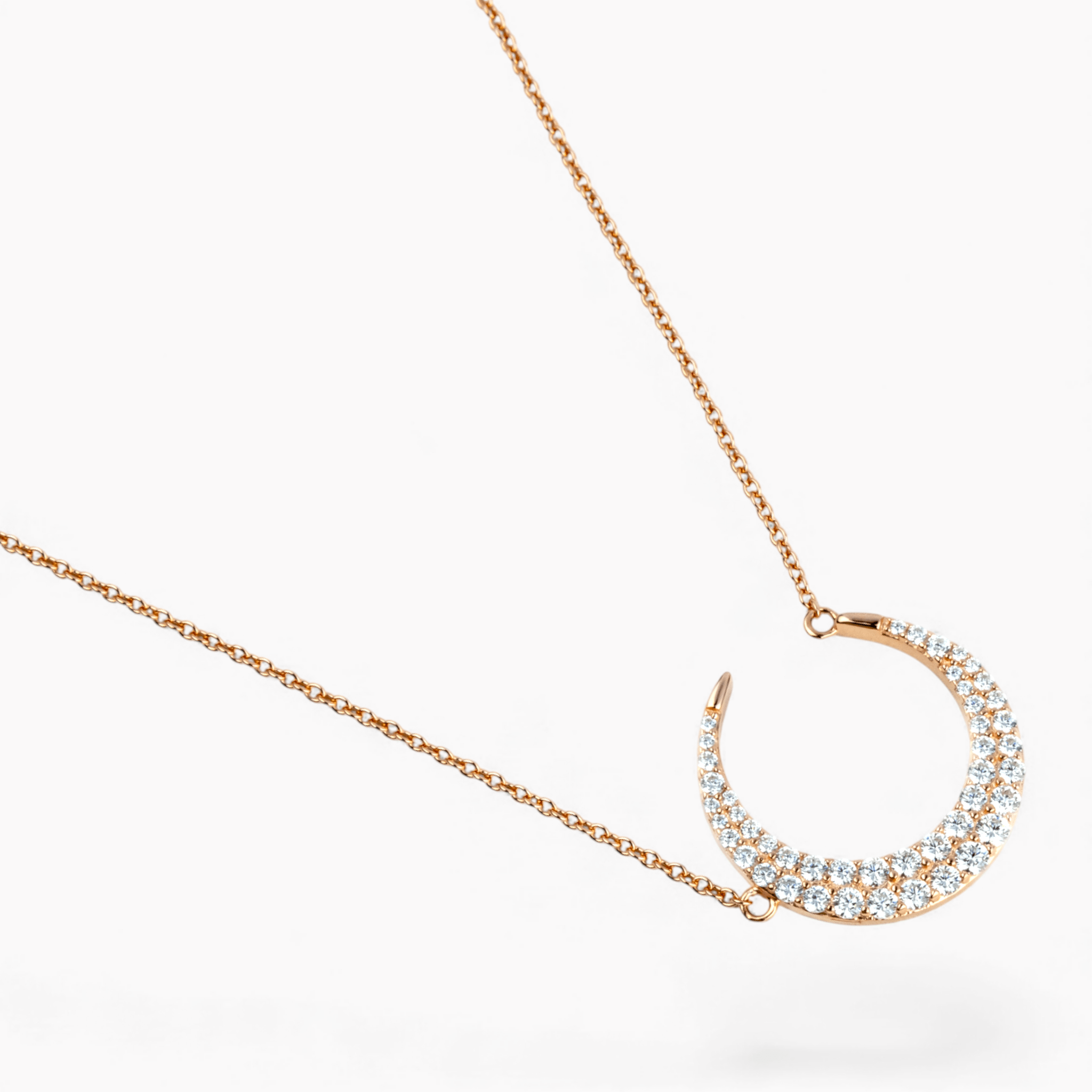 Pave Moon PENDANT - Miraura Jewels