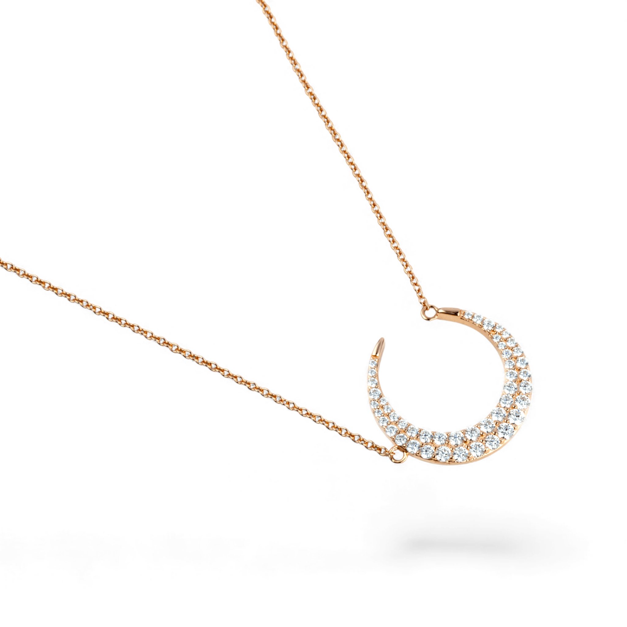 Pave Moon PENDANT - Miraura Jewels