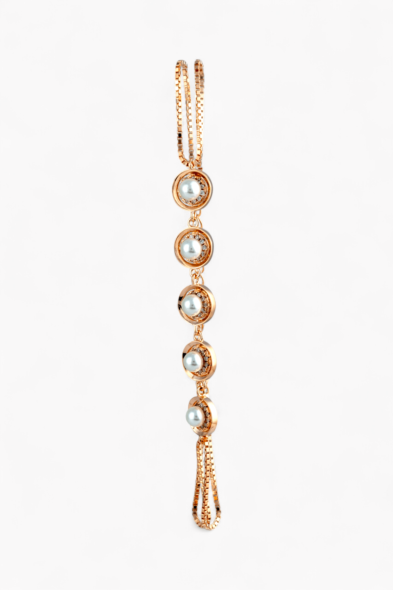 Pearl Station Slider Bracelet. - Miraura Jewels