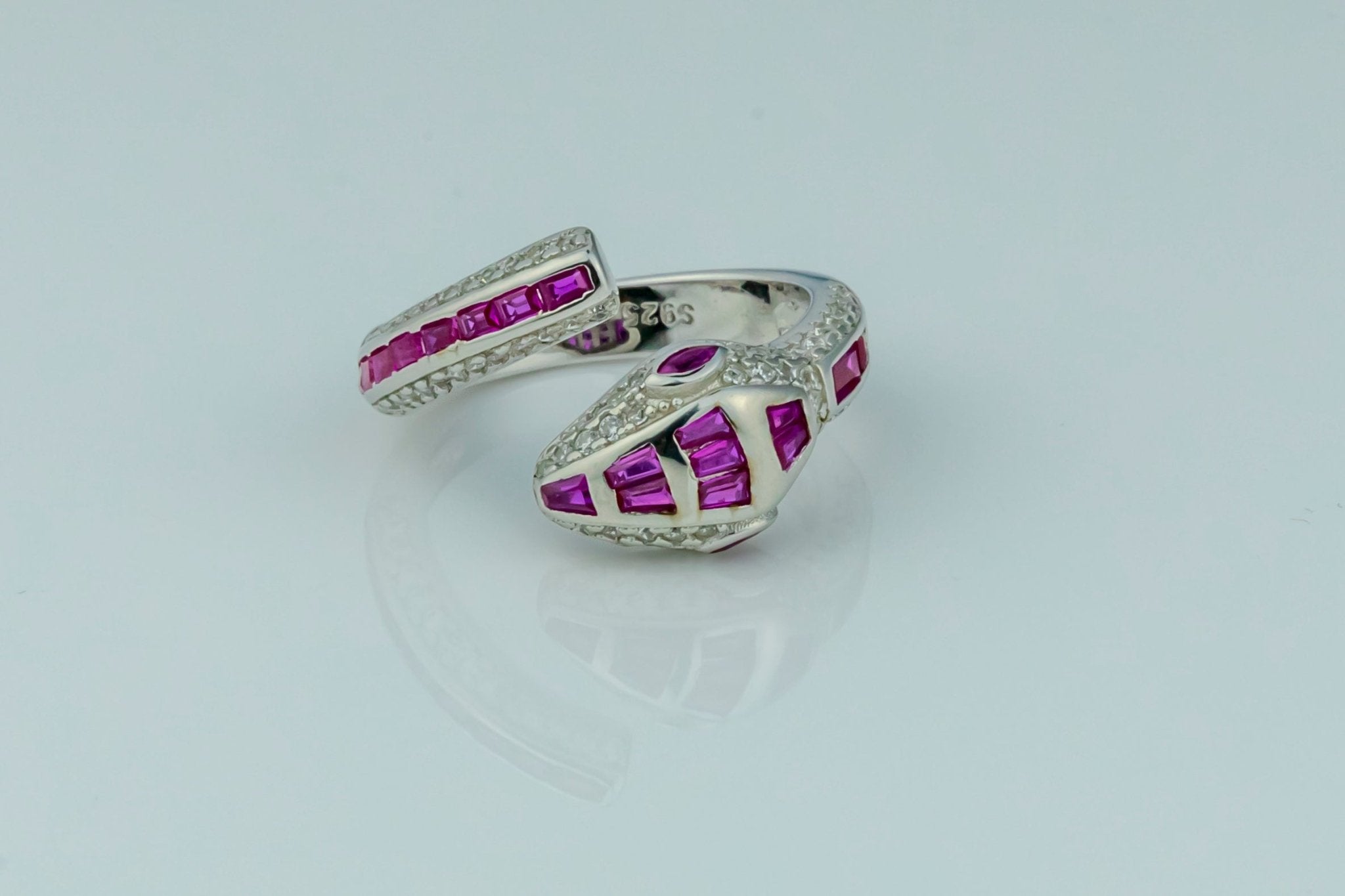Pink Serpent Ring - Miraura Jewels