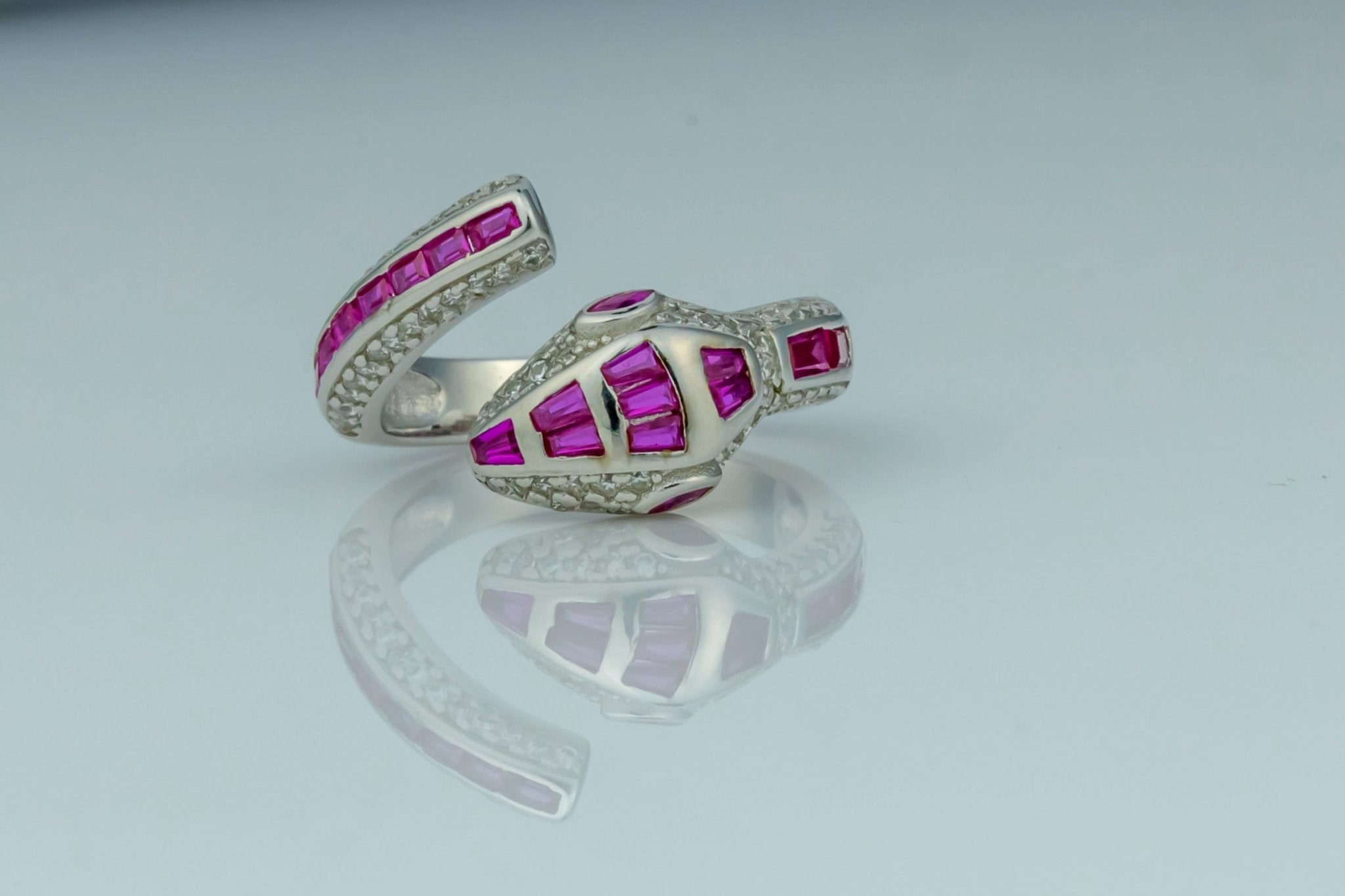 Pink Serpent Ring - Miraura Jewels