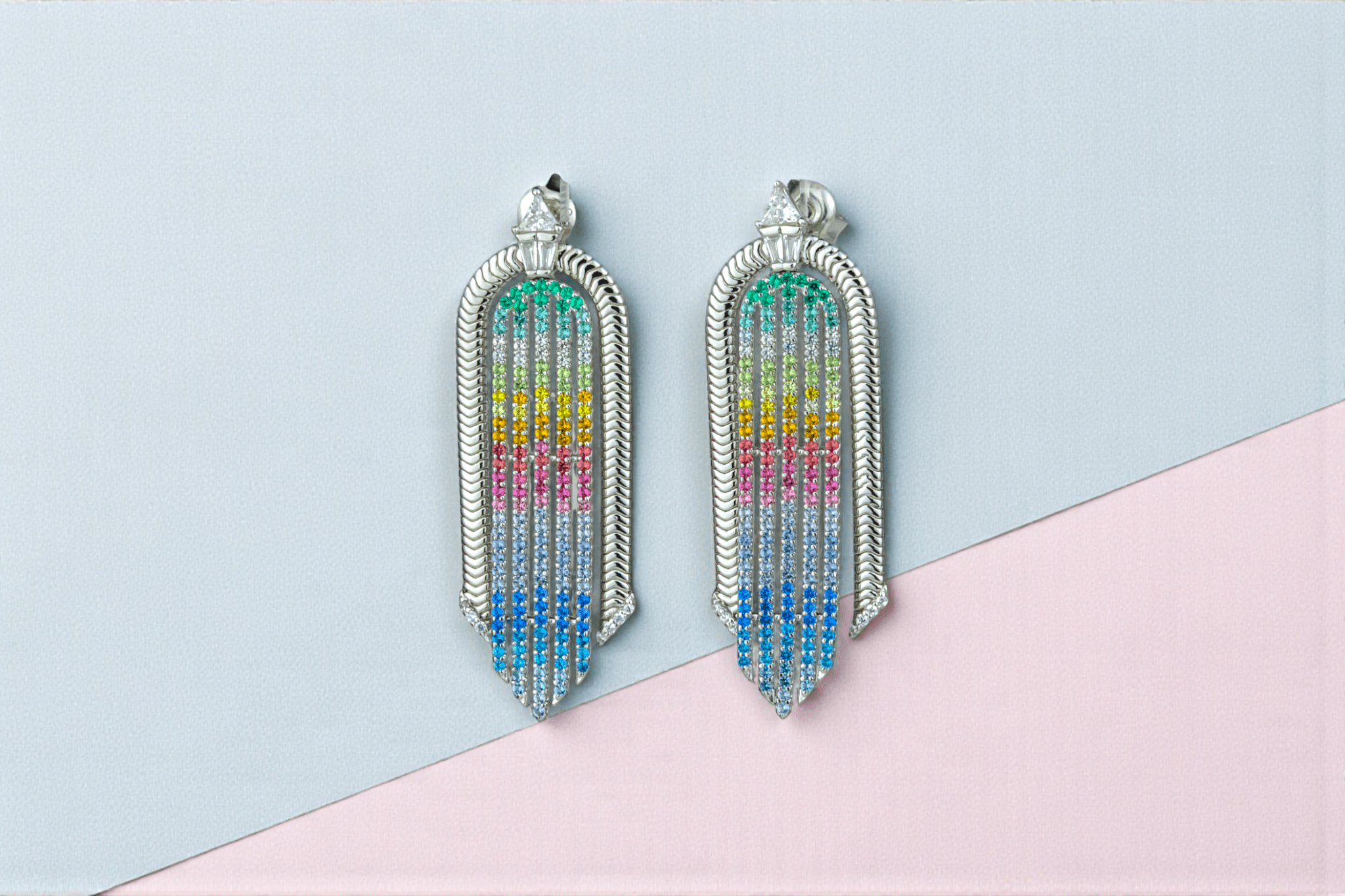 Rainbow Arch Earrings - Miraura Jewels