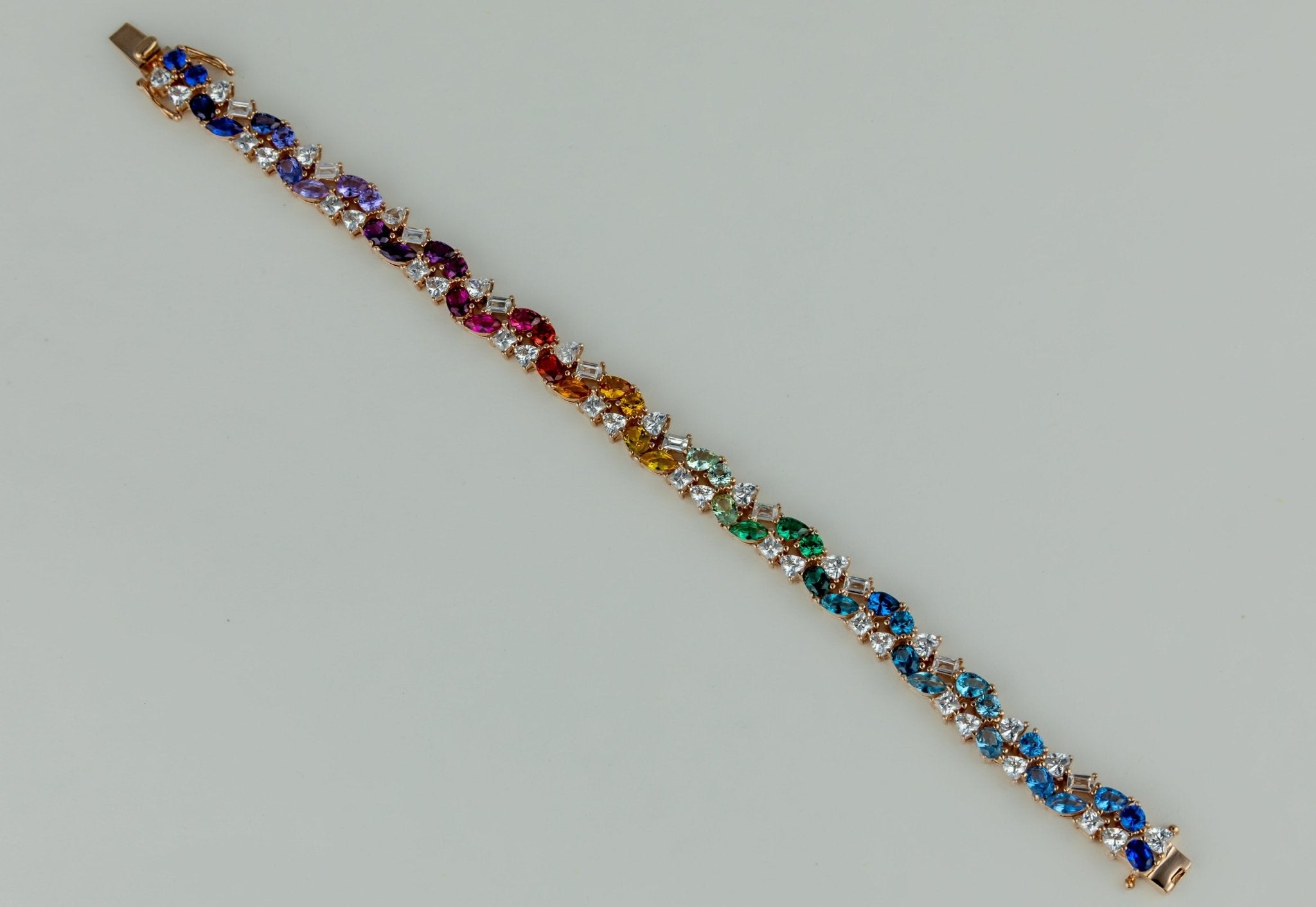 Rainbow Tennis Bracelet - Miraura Jewels