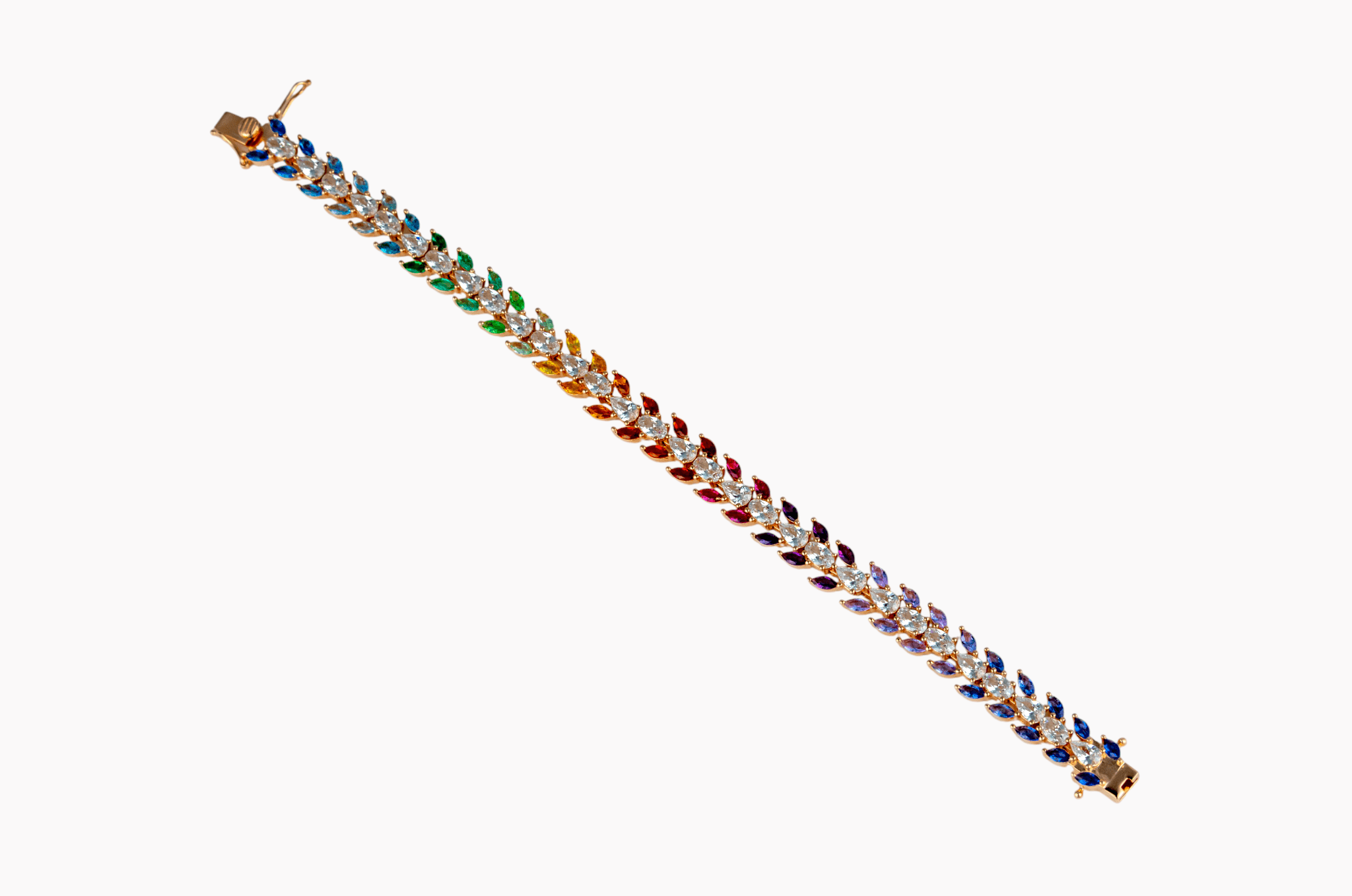 Rainbow Tennis Bracelet - Miraura Jewels