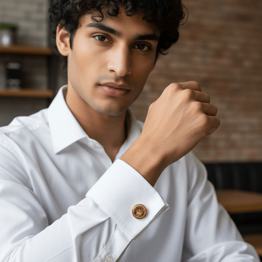 Rolex - Style Crown Cufflinks - Miraura Jewels
