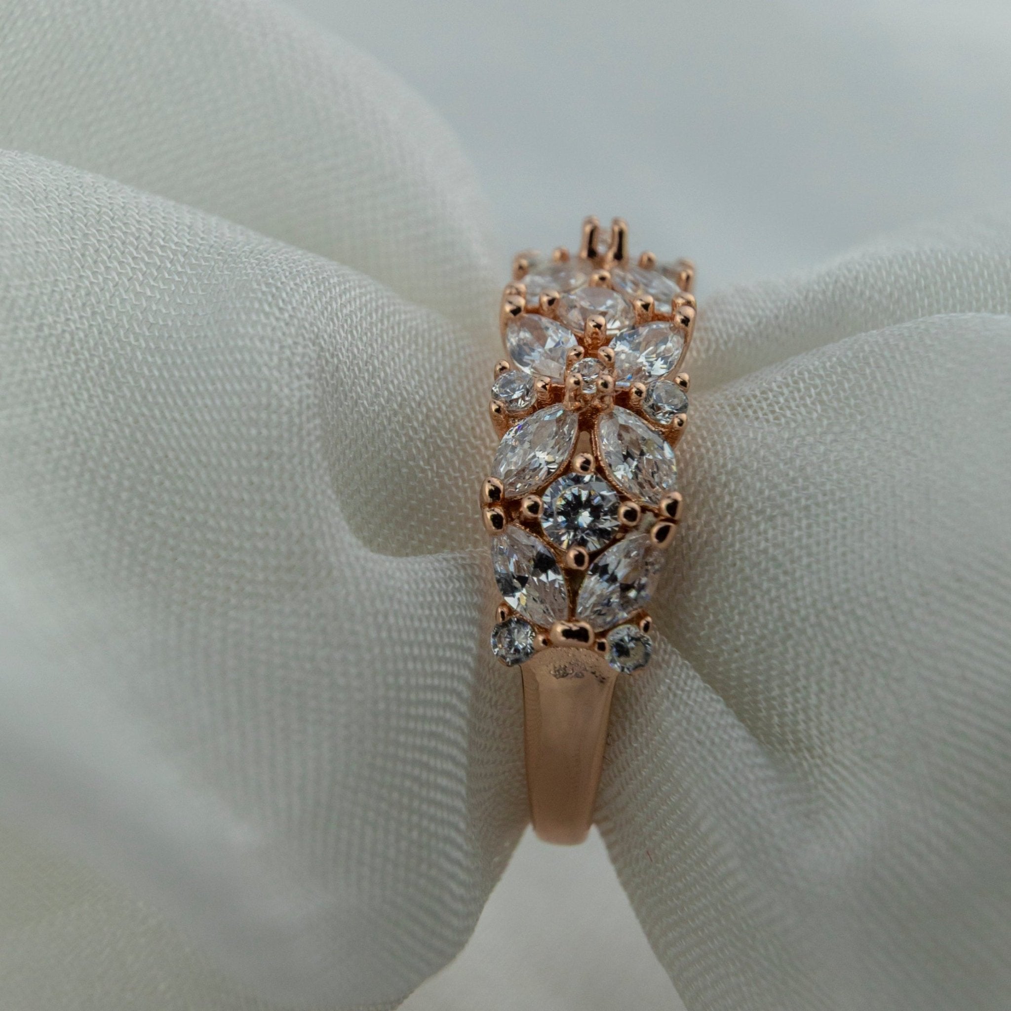 Rose Gold "Blossom" Band - Miraura Jewels