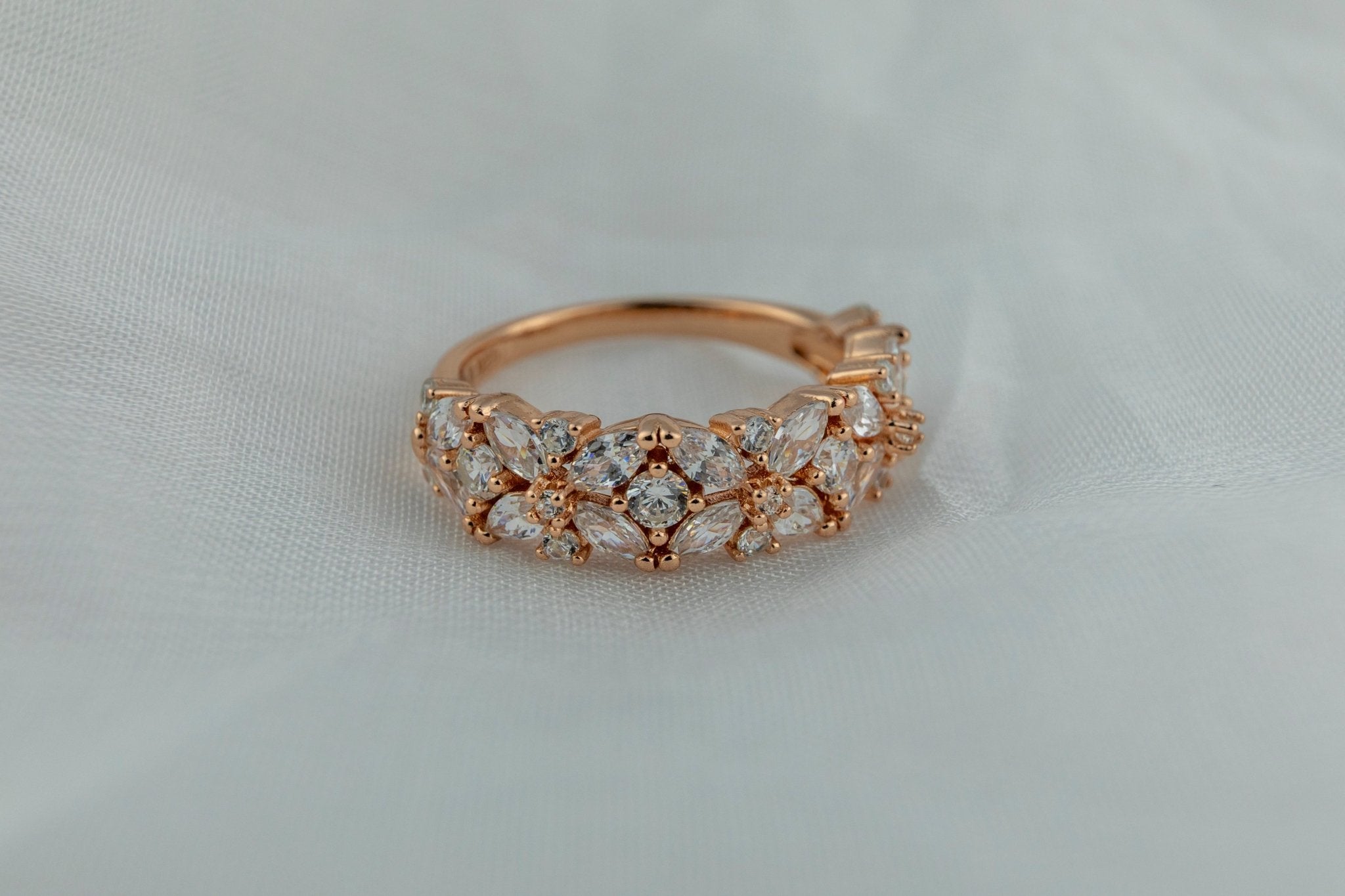 Rose Gold "Blossom" Band - Miraura Jewels