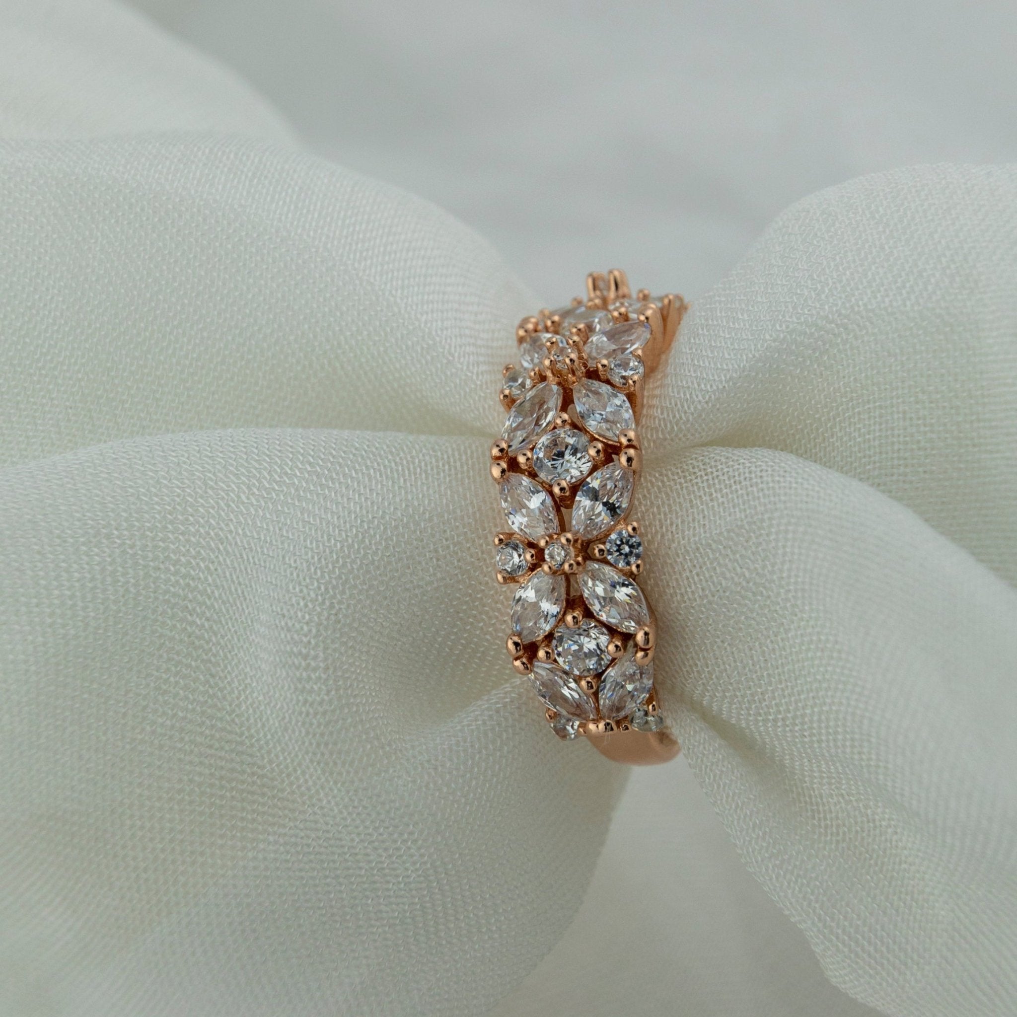 Rose Gold "Blossom" Band - Miraura Jewels