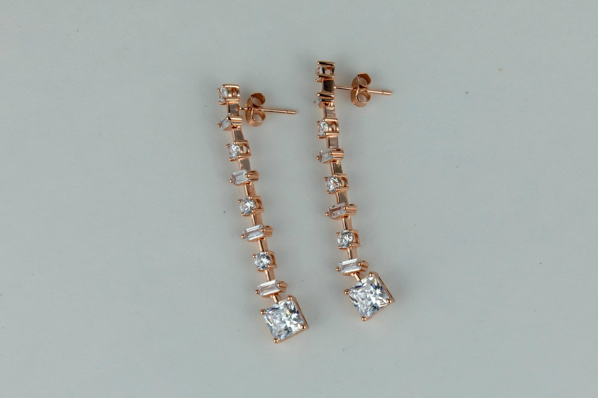 Rose Gold Drop Earrings - Miraura Jewels