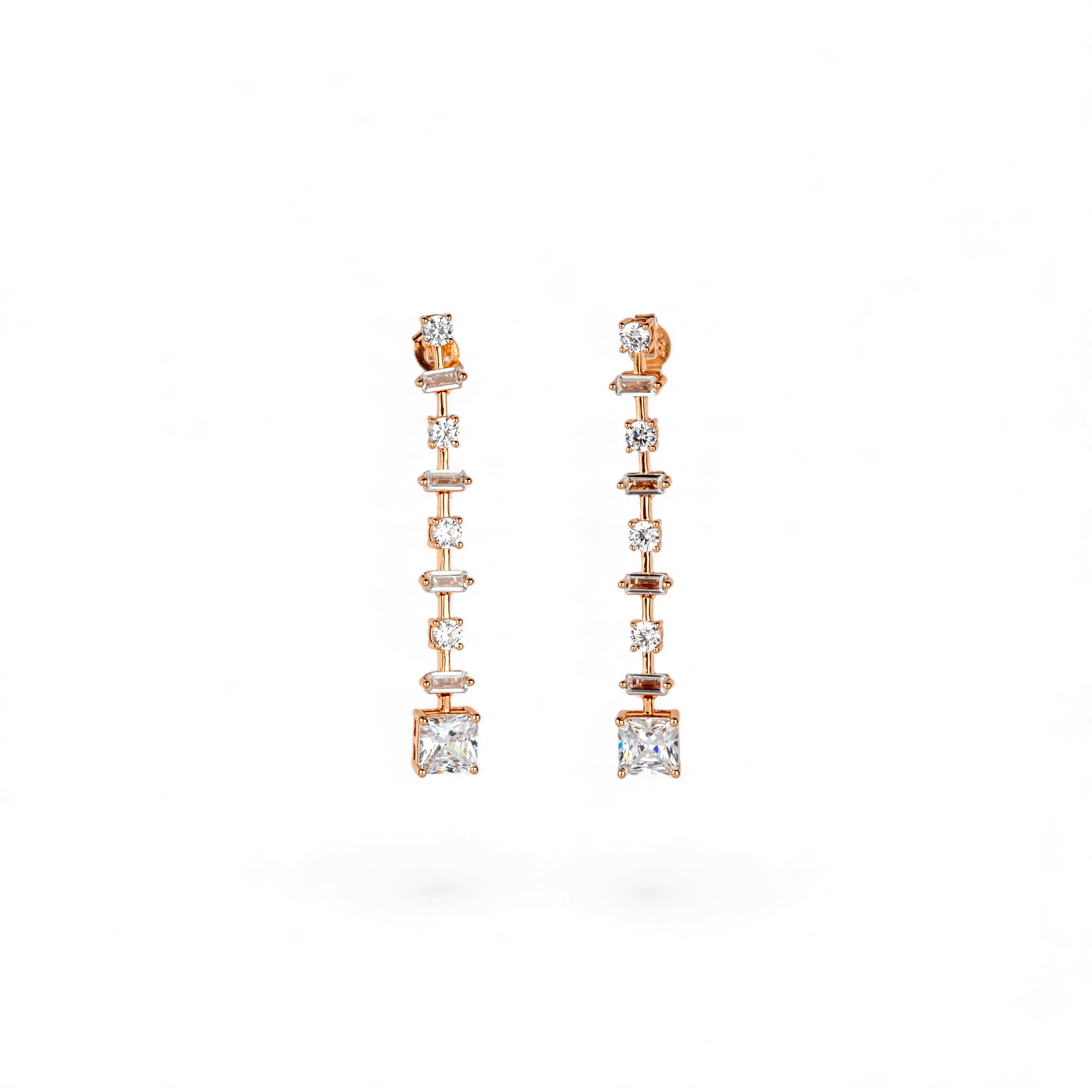 Rose Gold Drop Earrings - Miraura Jewels