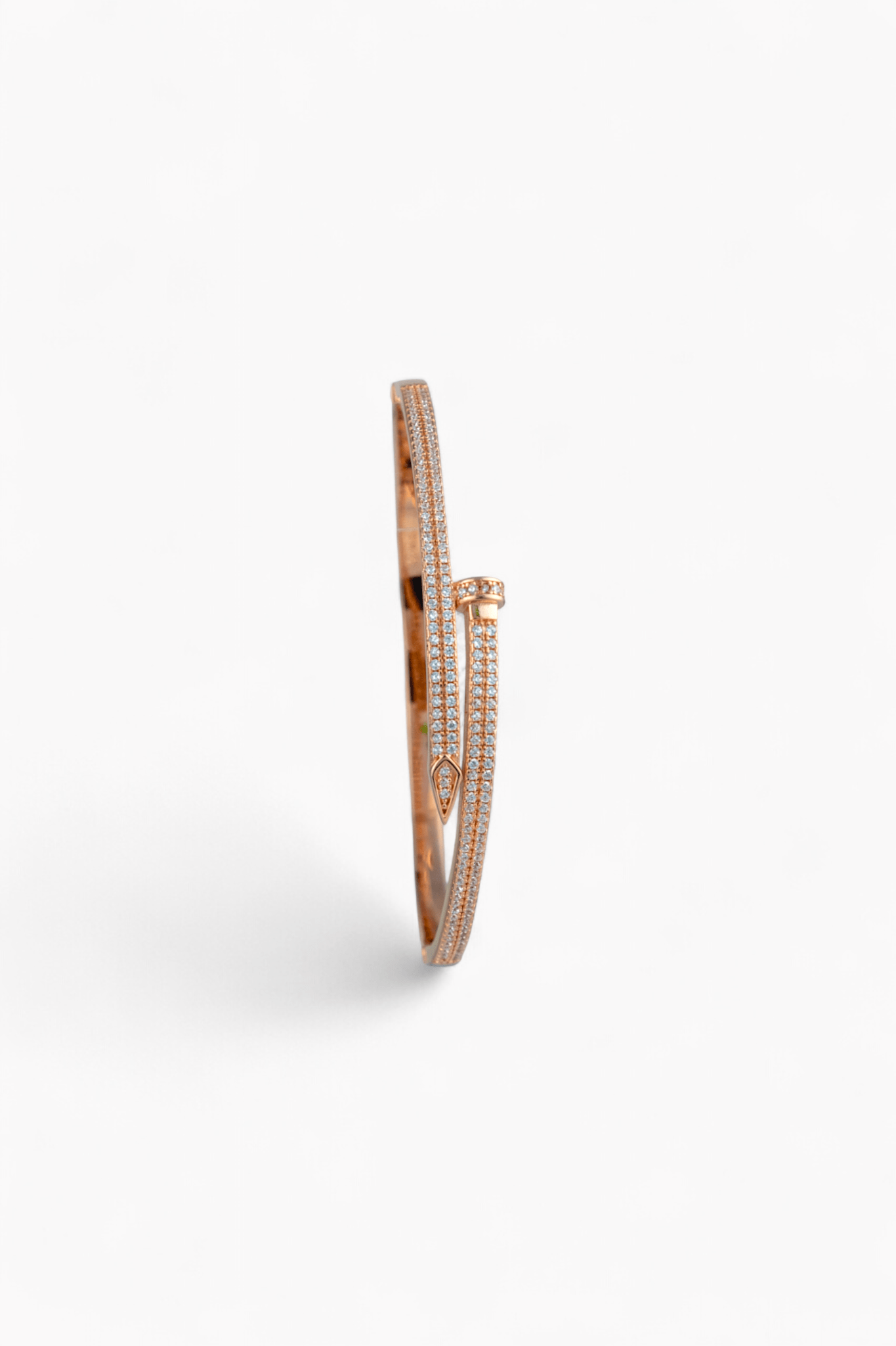 ROSE GOLD Nail Bangle - Miraura Jewels