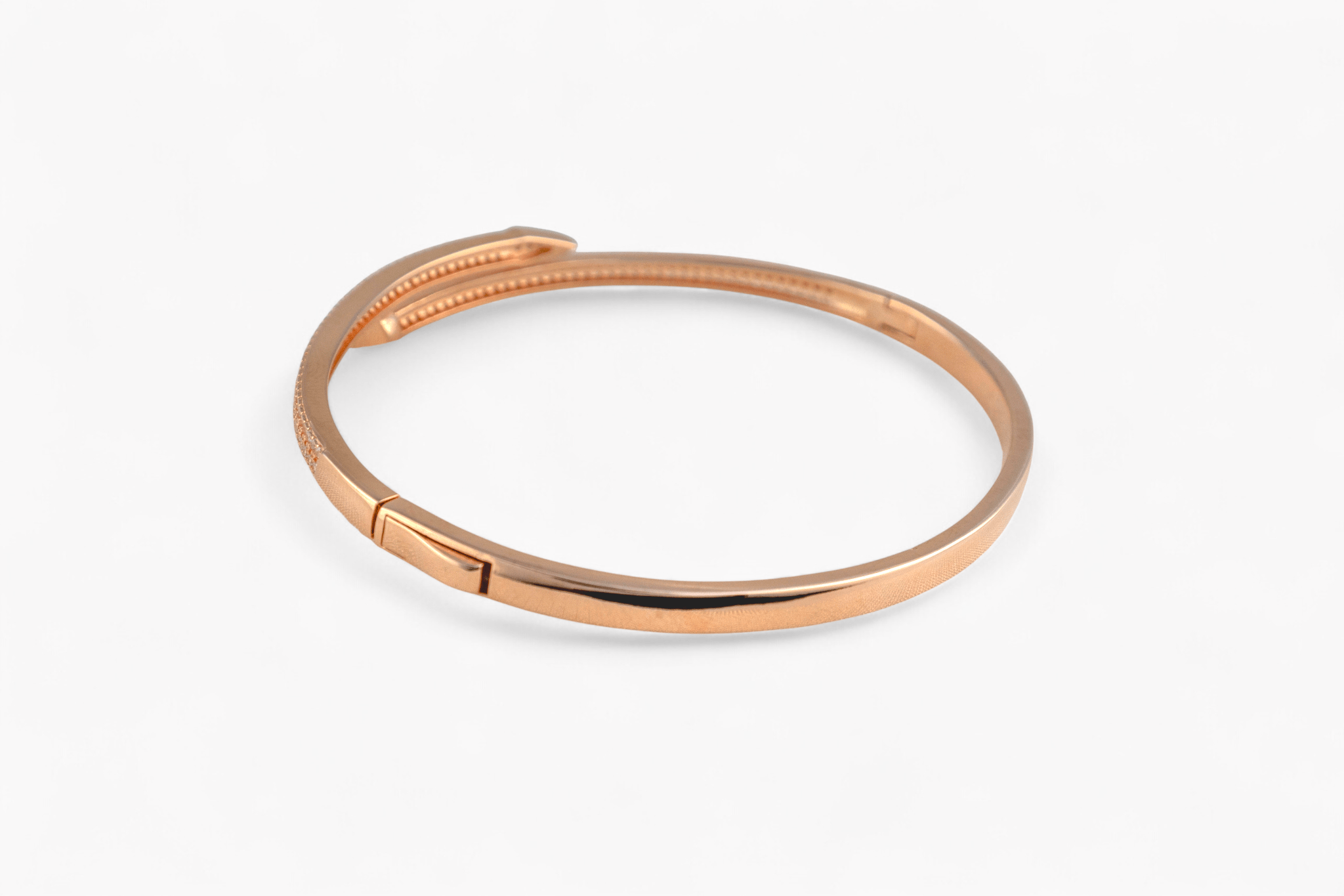 ROSE GOLD Nail Bangle - Miraura Jewels