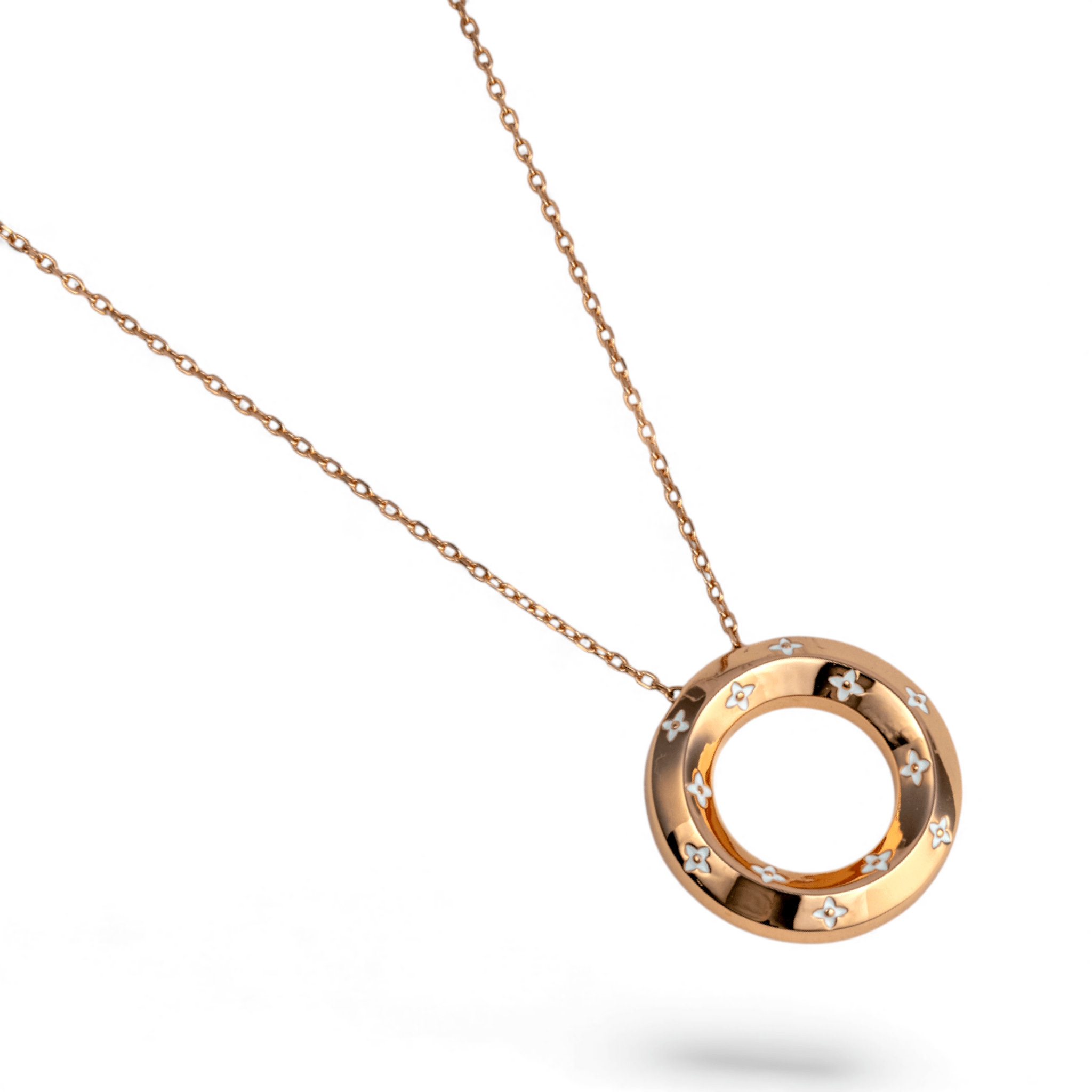 Rose Gold Segment Pendant - Miraura Jewels