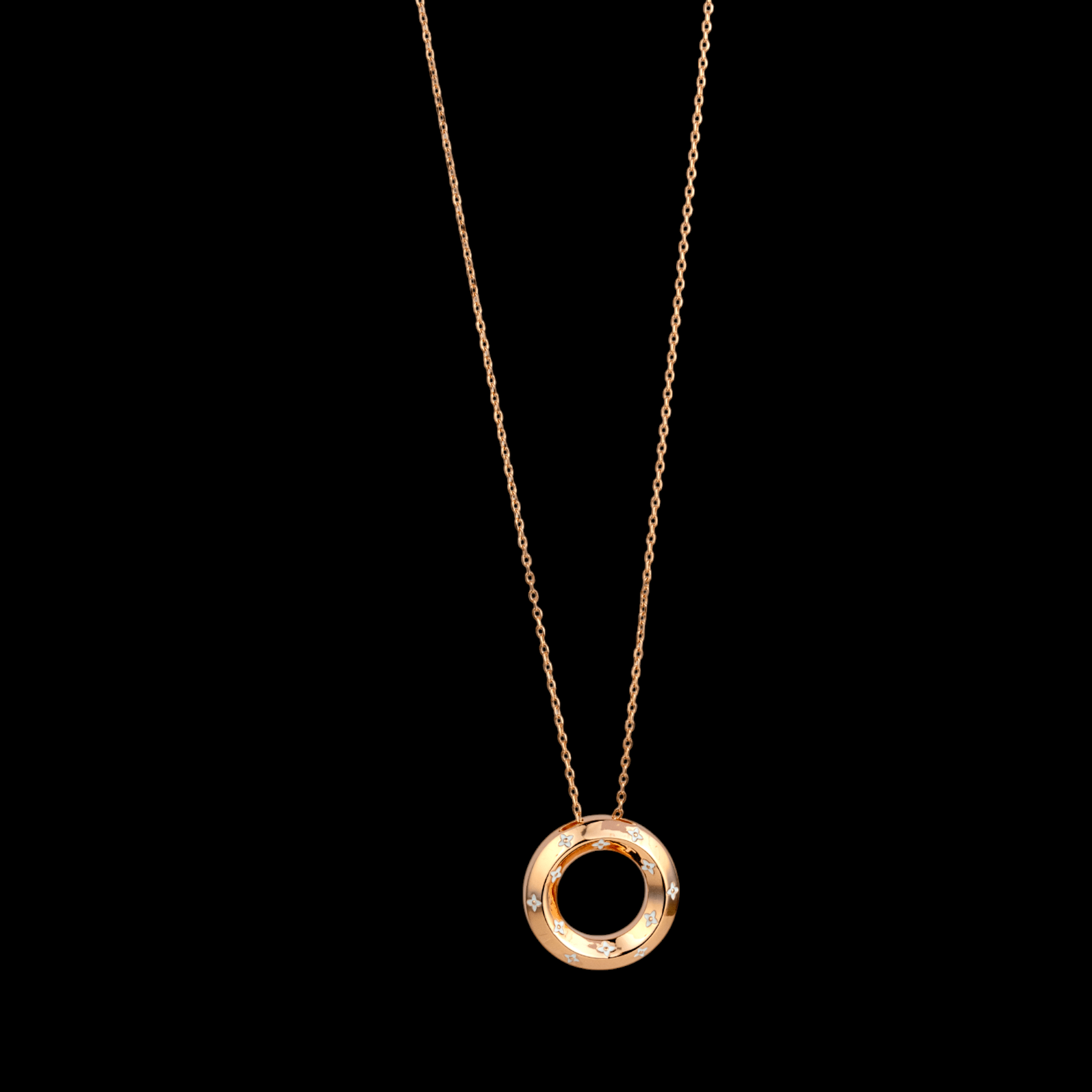 Rose Gold Segment Pendant - Miraura Jewels
