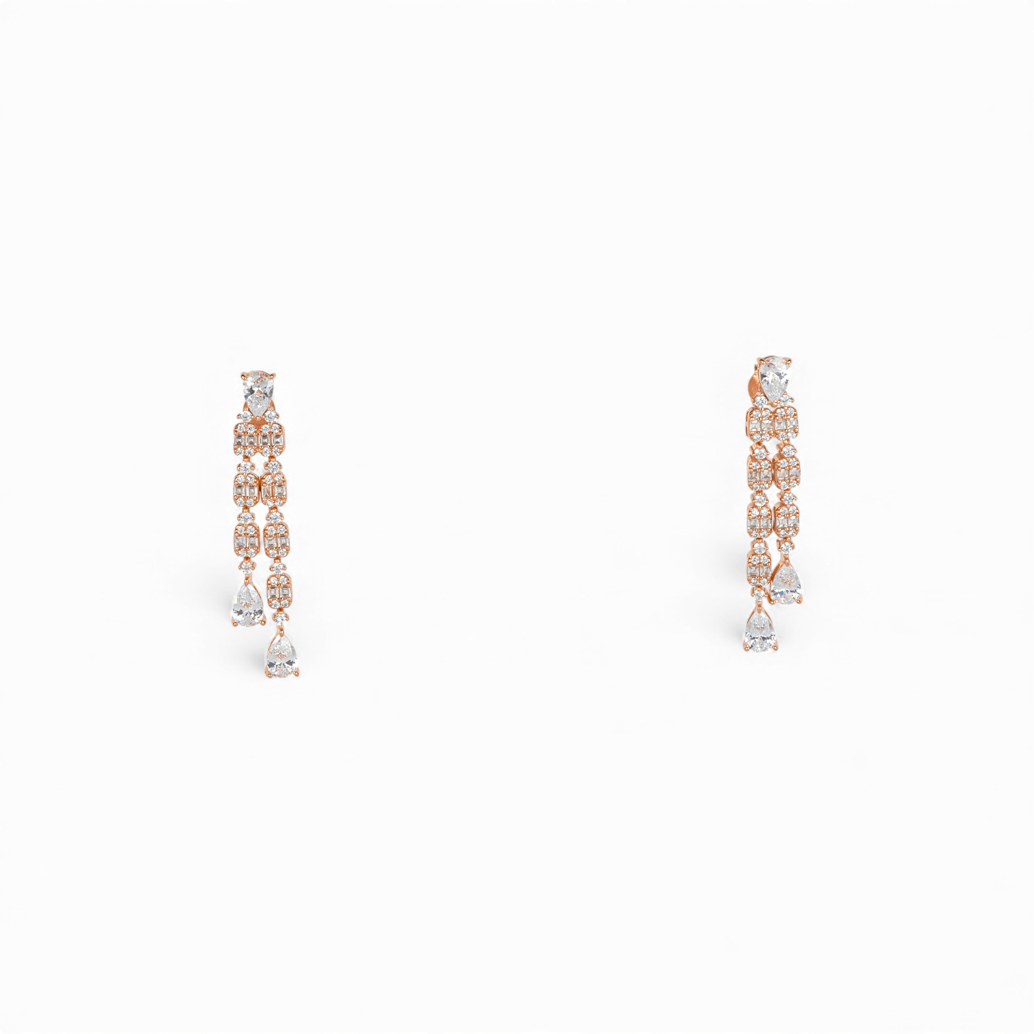 Rose Gold Teardrop Earrings - Miraura Jewels