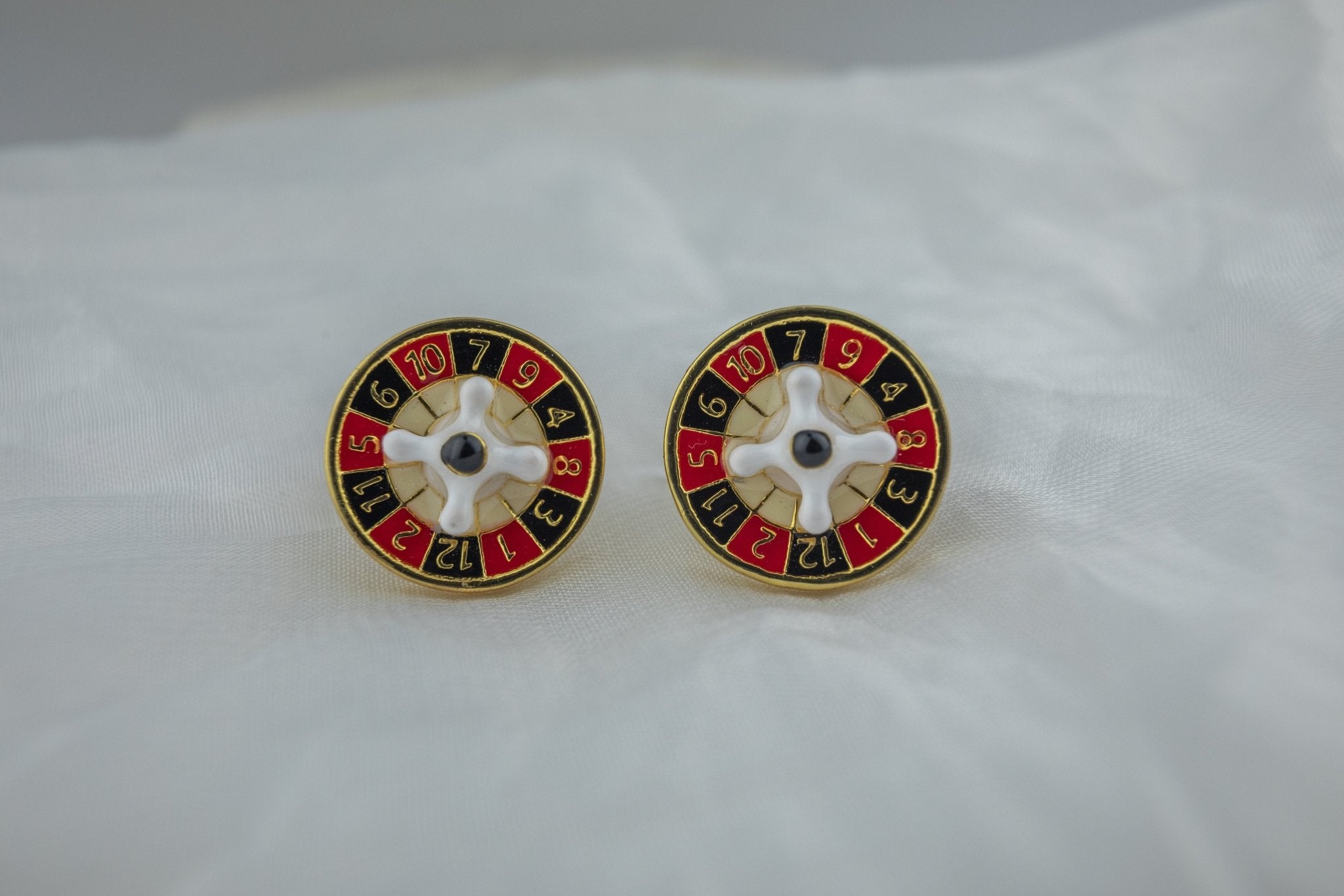 Roulette Wheel Cufflinks. - Miraura Jewels