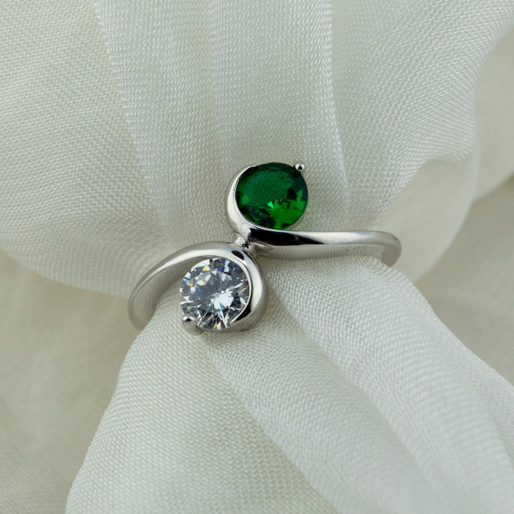 Silver Bypass Ring - Miraura Jewels