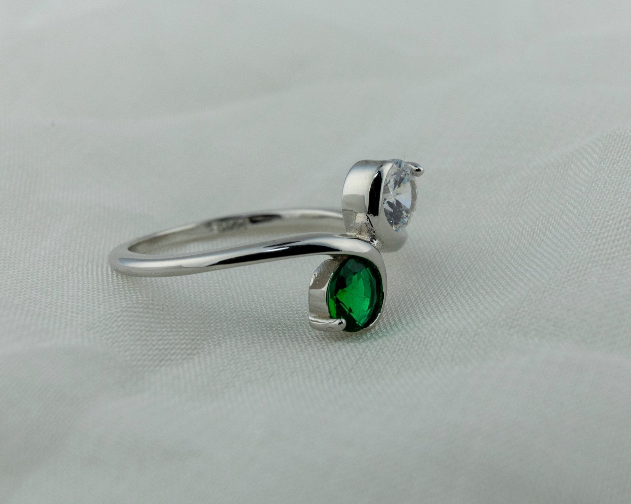 Silver Bypass Ring - Miraura Jewels