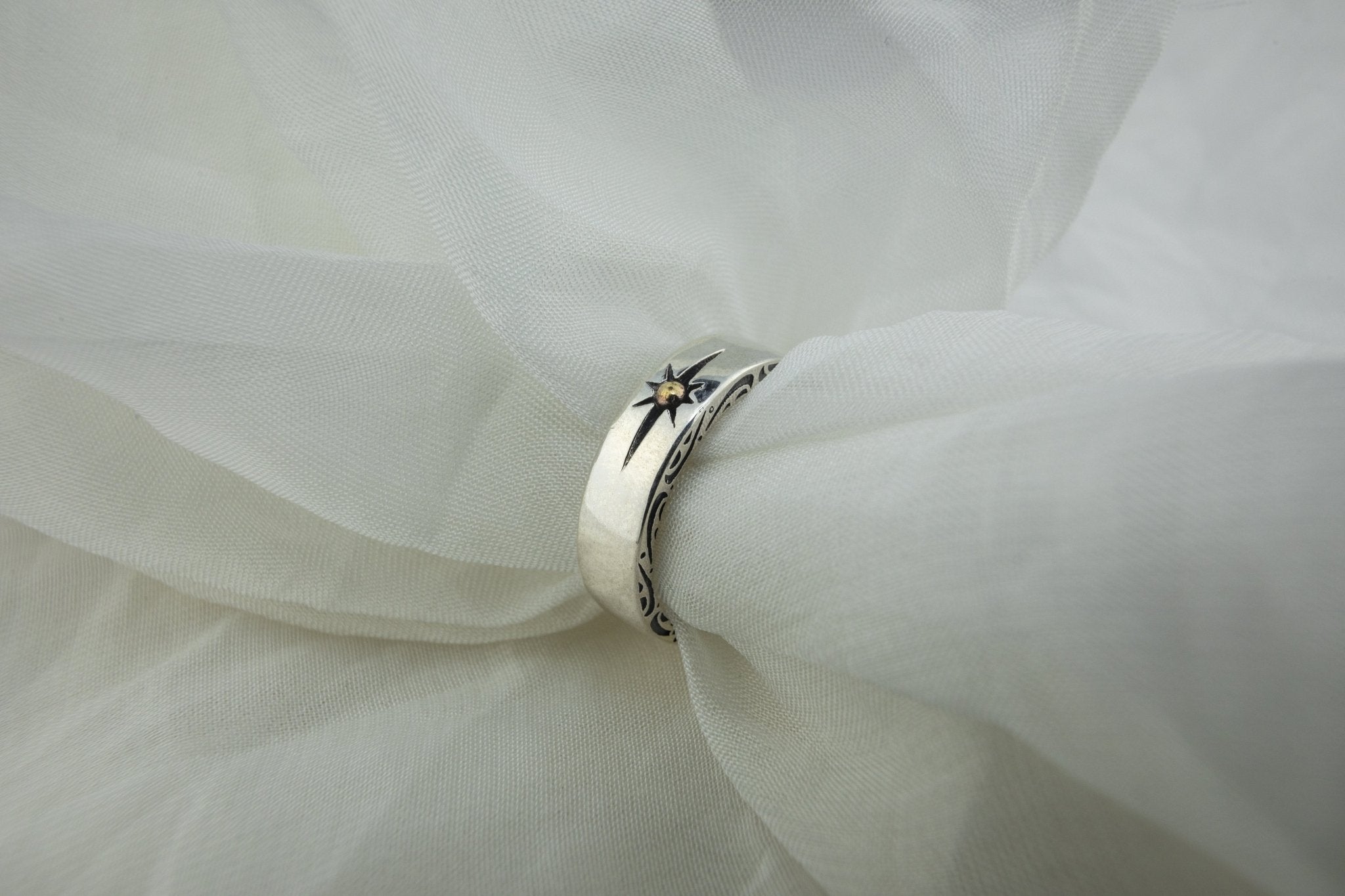 Silver & Gold Sun Ring - Miraura Jewels