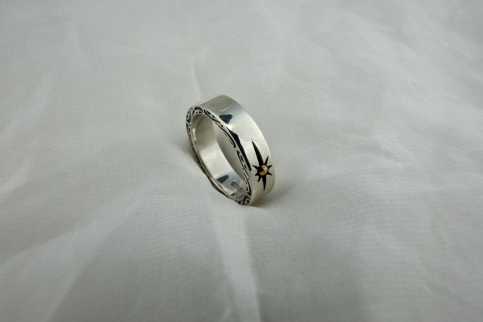 Silver & Gold Sun Ring - Miraura Jewels