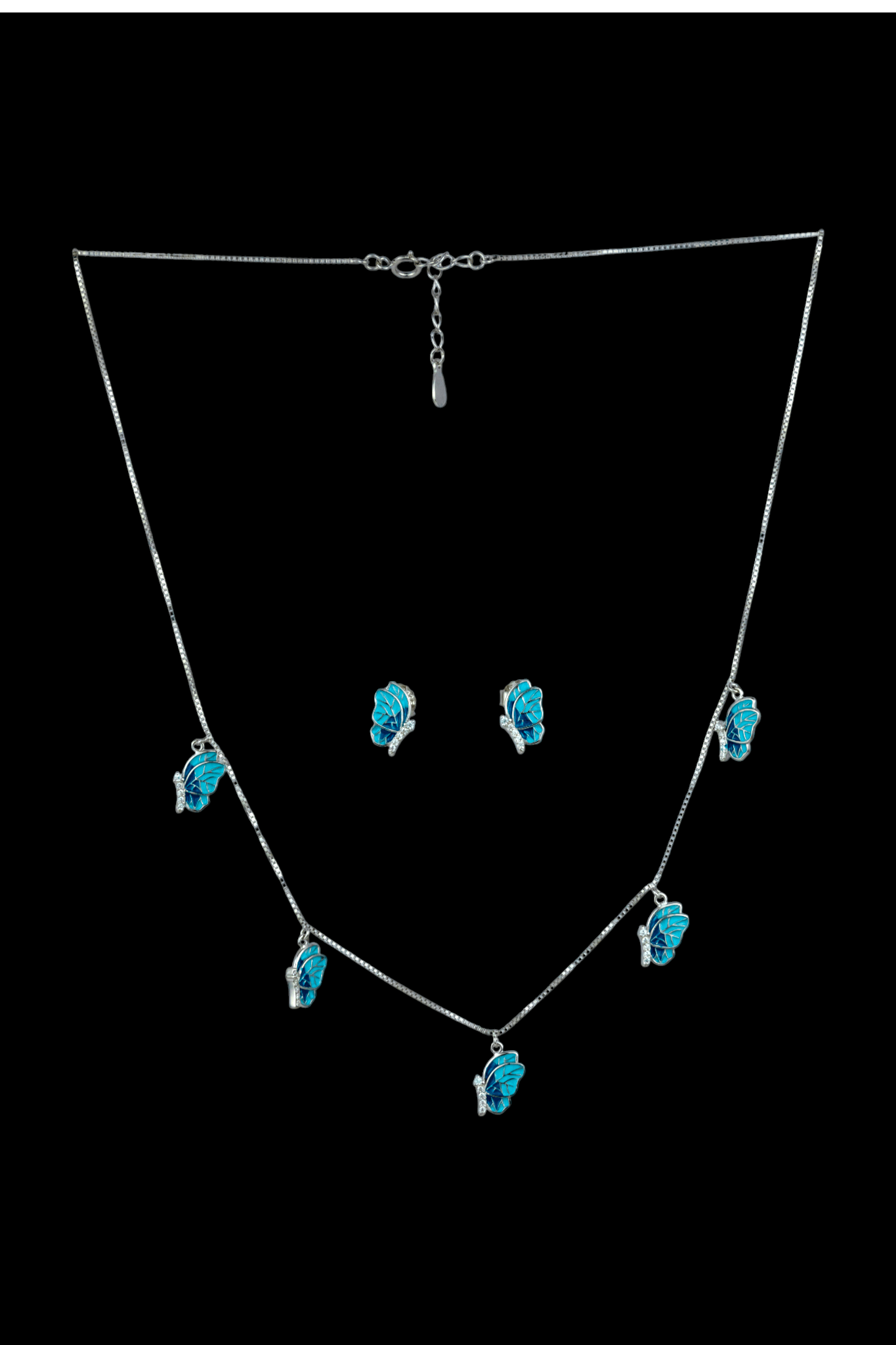 Silver Ice Flower Set - Miraura Jewels