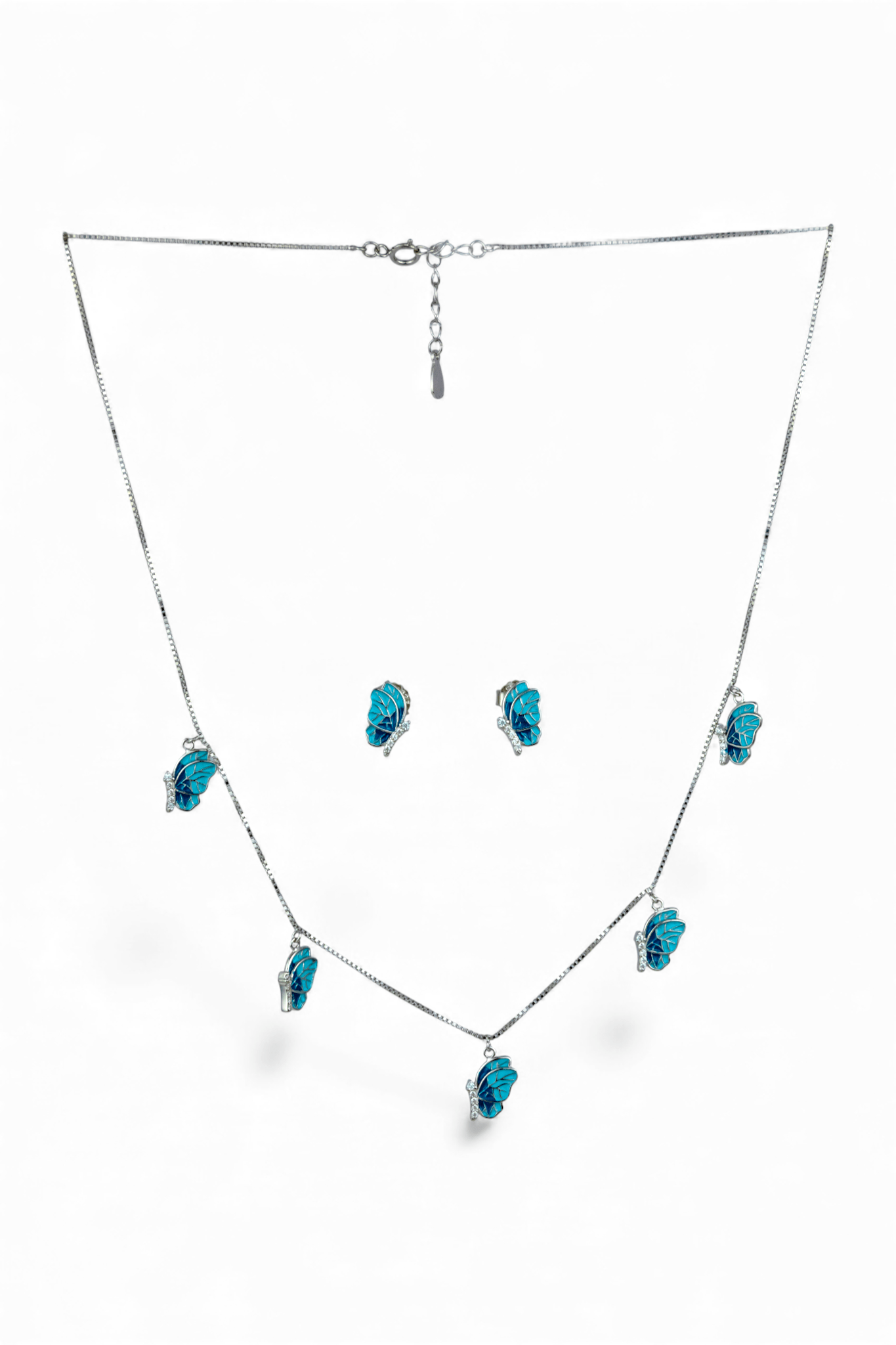 Silver Ice Flower Set - Miraura Jewels