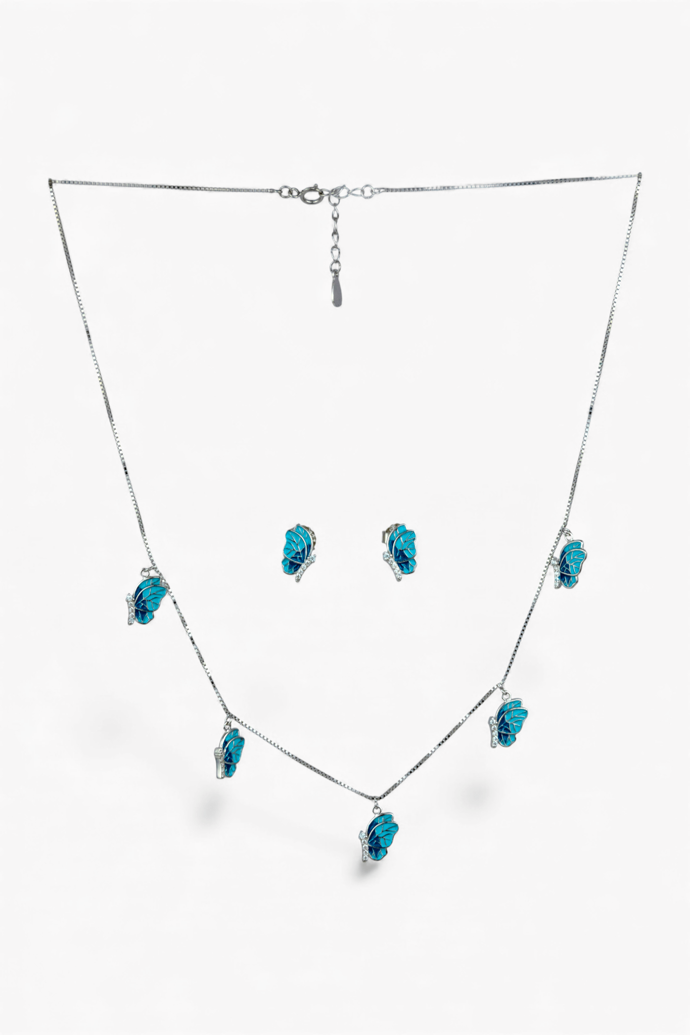 Silver Ice Flower Set - Miraura Jewels