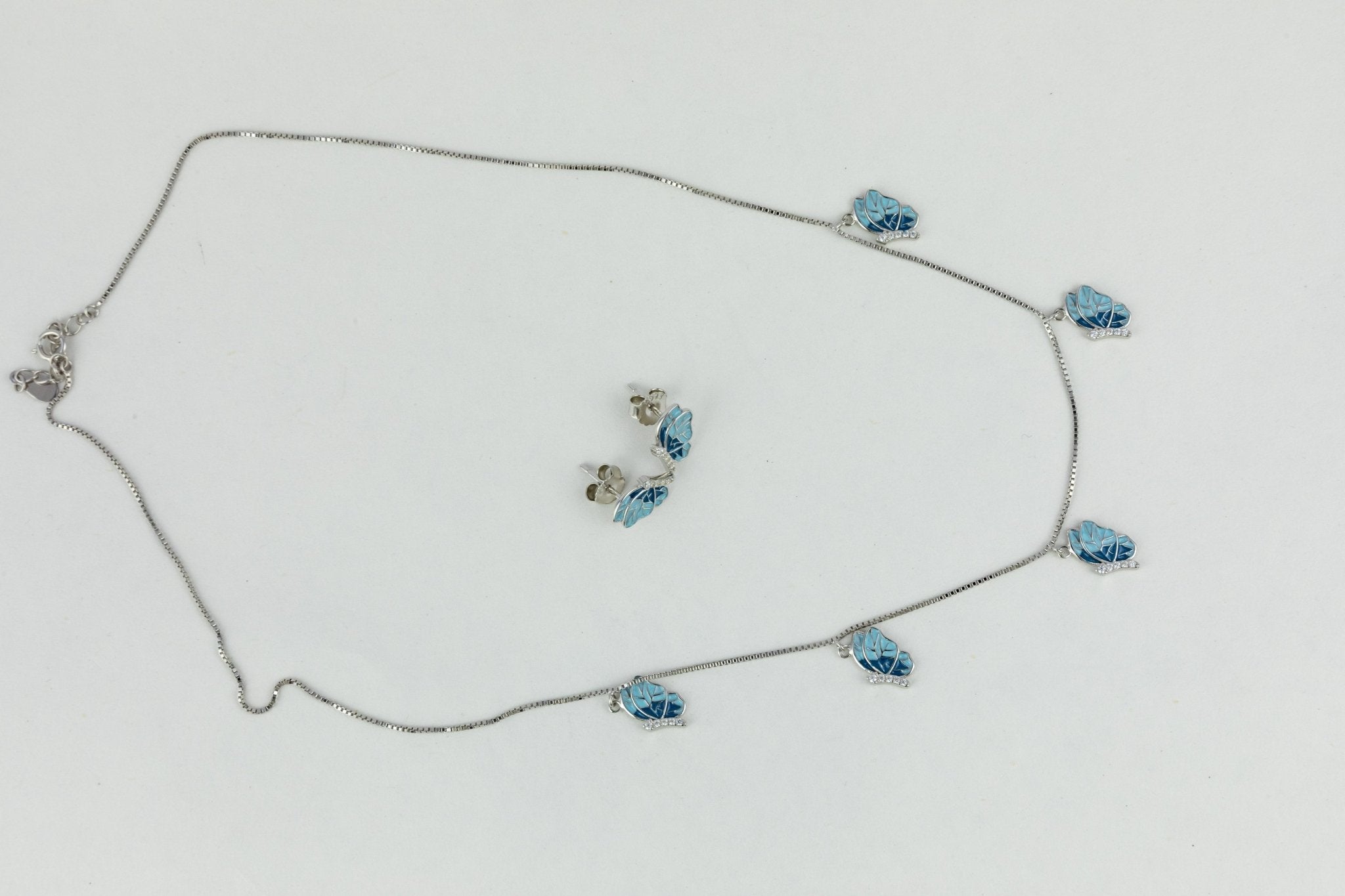 Silver Ice Flower Set - Miraura Jewels