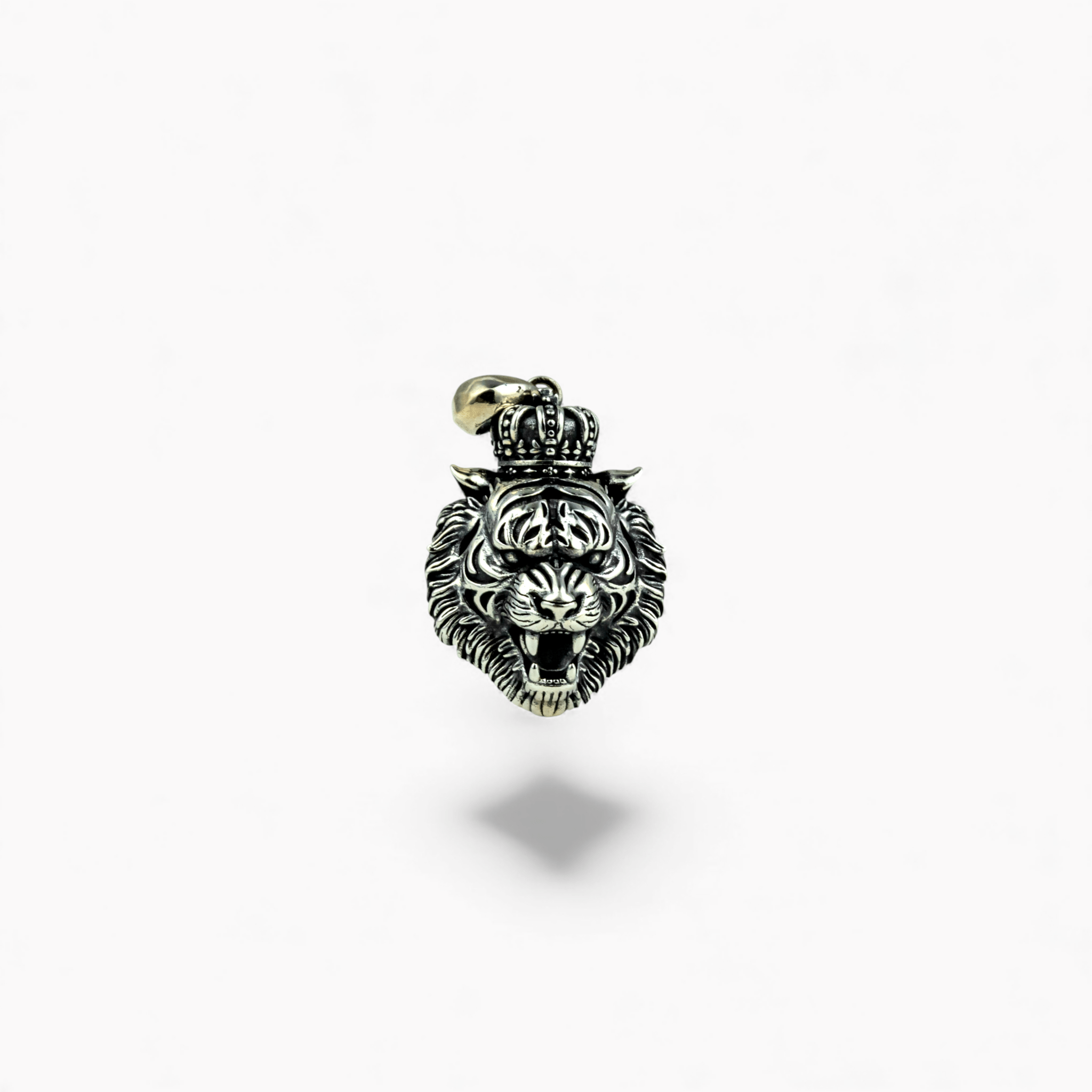 Silver Tiger Head Pendant - Miraura Jewels