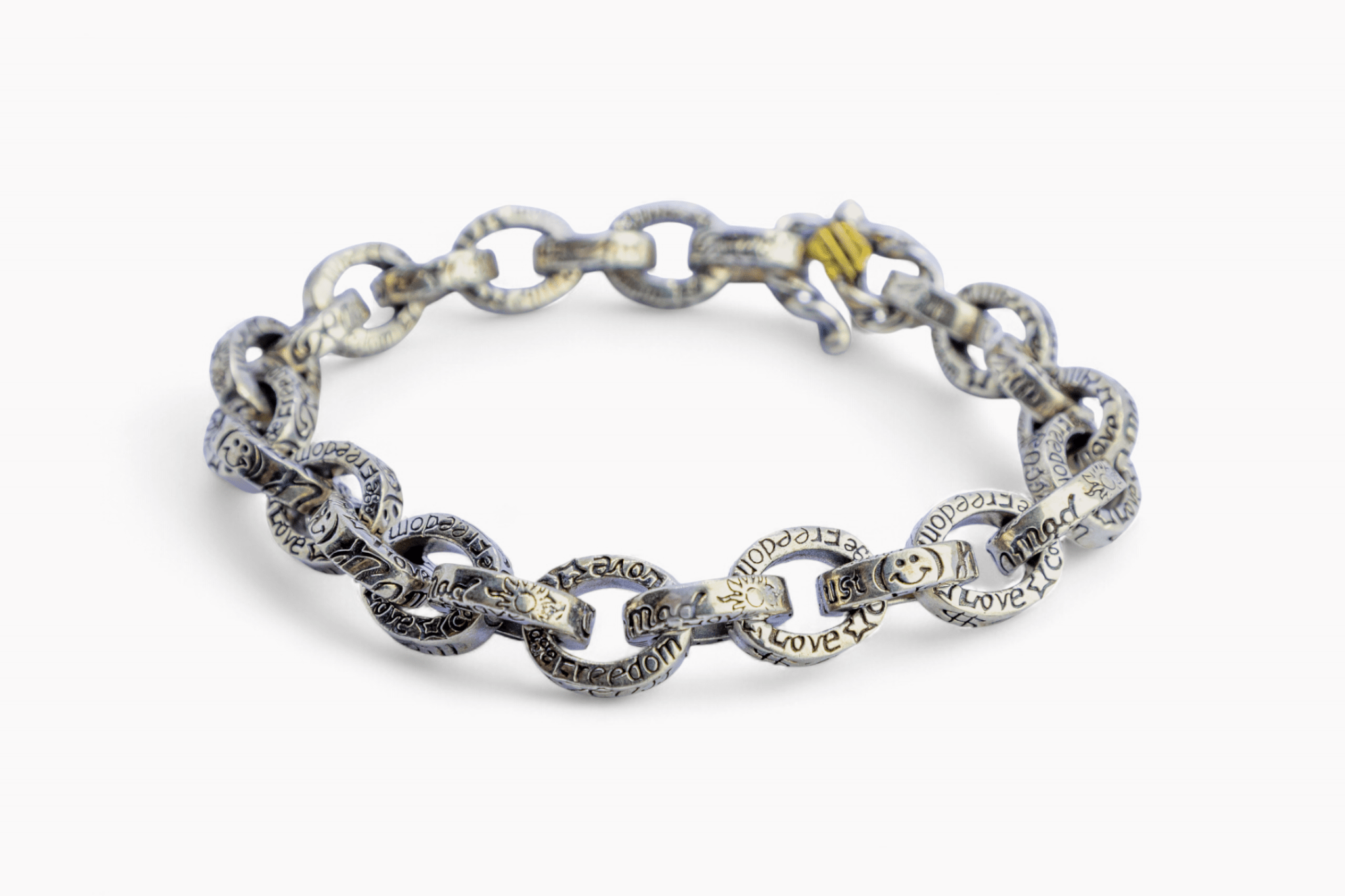Textured Rolo Link Bracelet - Miraura Jewels