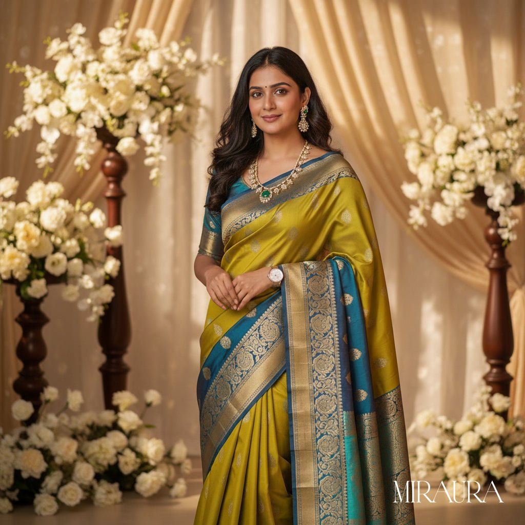 The Emerald Floral CZ Statement Set | 925 Silver | Bridal & Party Wear - Miraura Jewels