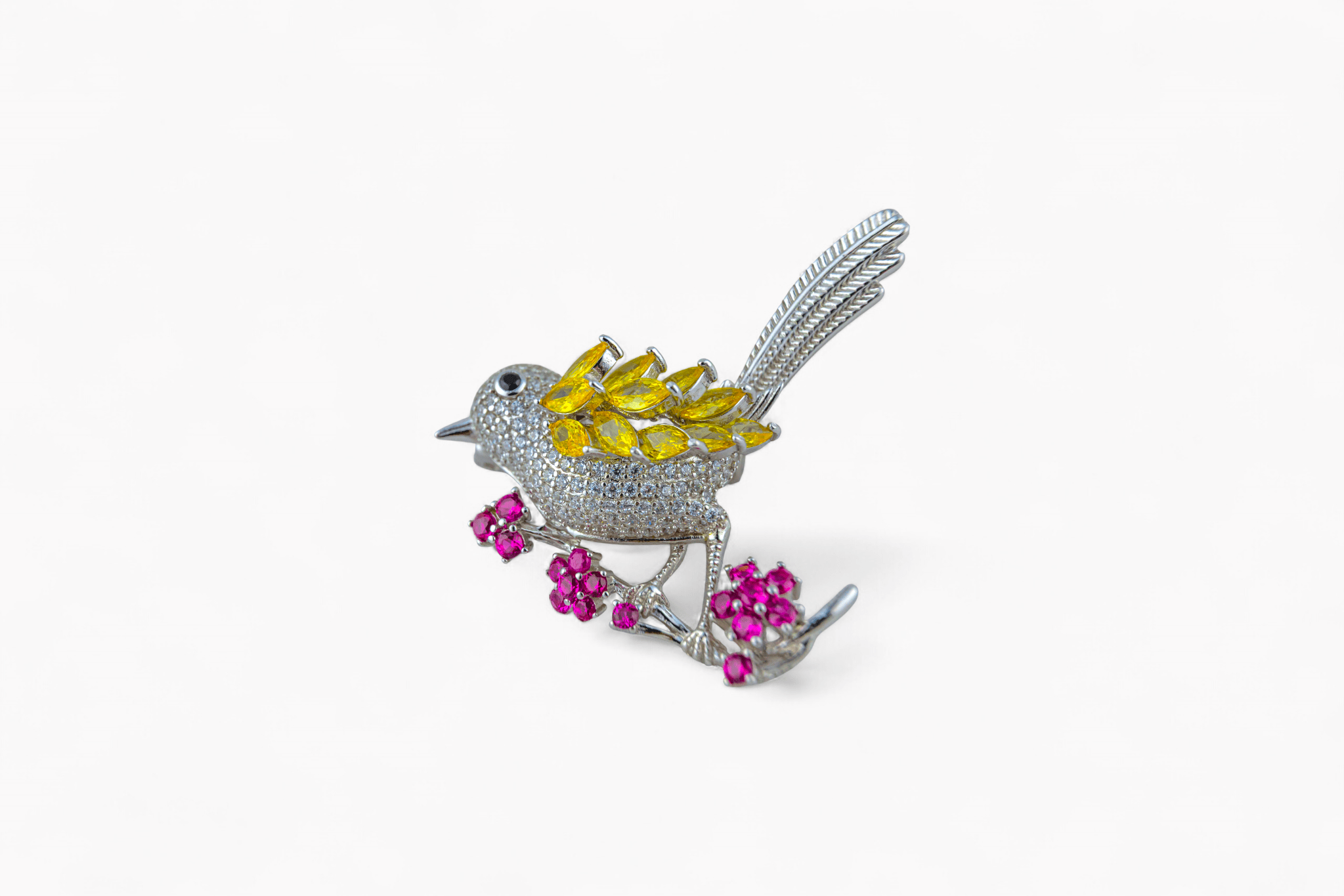 The Jeweled Perched Brooch - Miraura Jewels