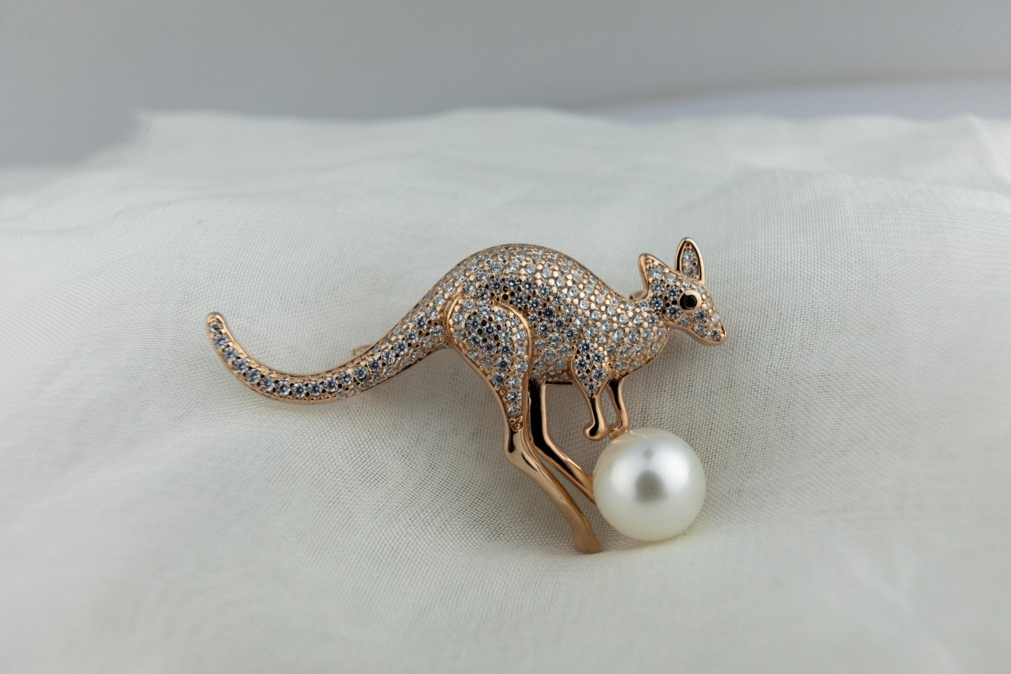 The Moti Kangaroo Brooch - Miraura Jewels