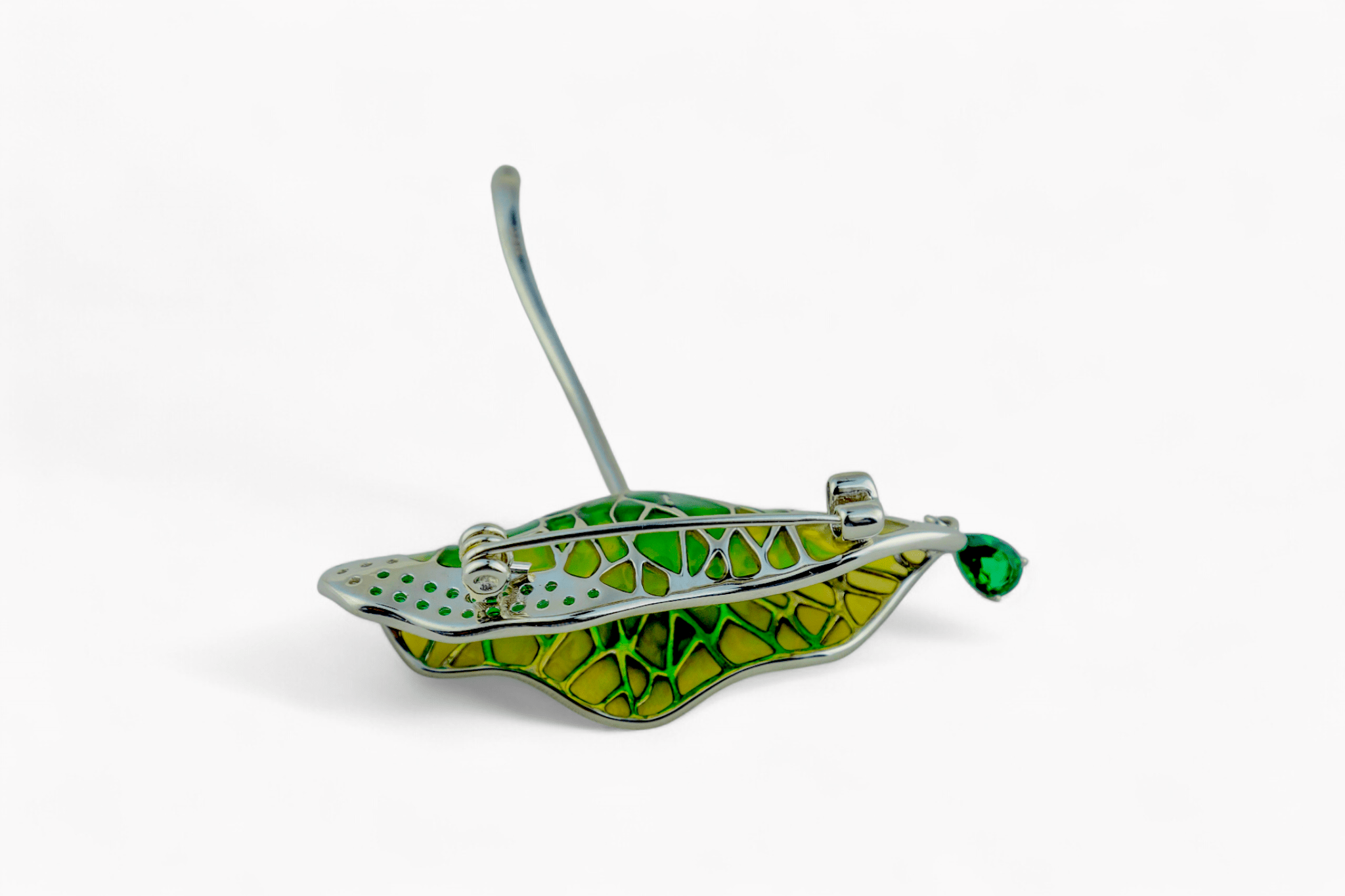 The Panna Dewdrop Brooch - Miraura Jewels