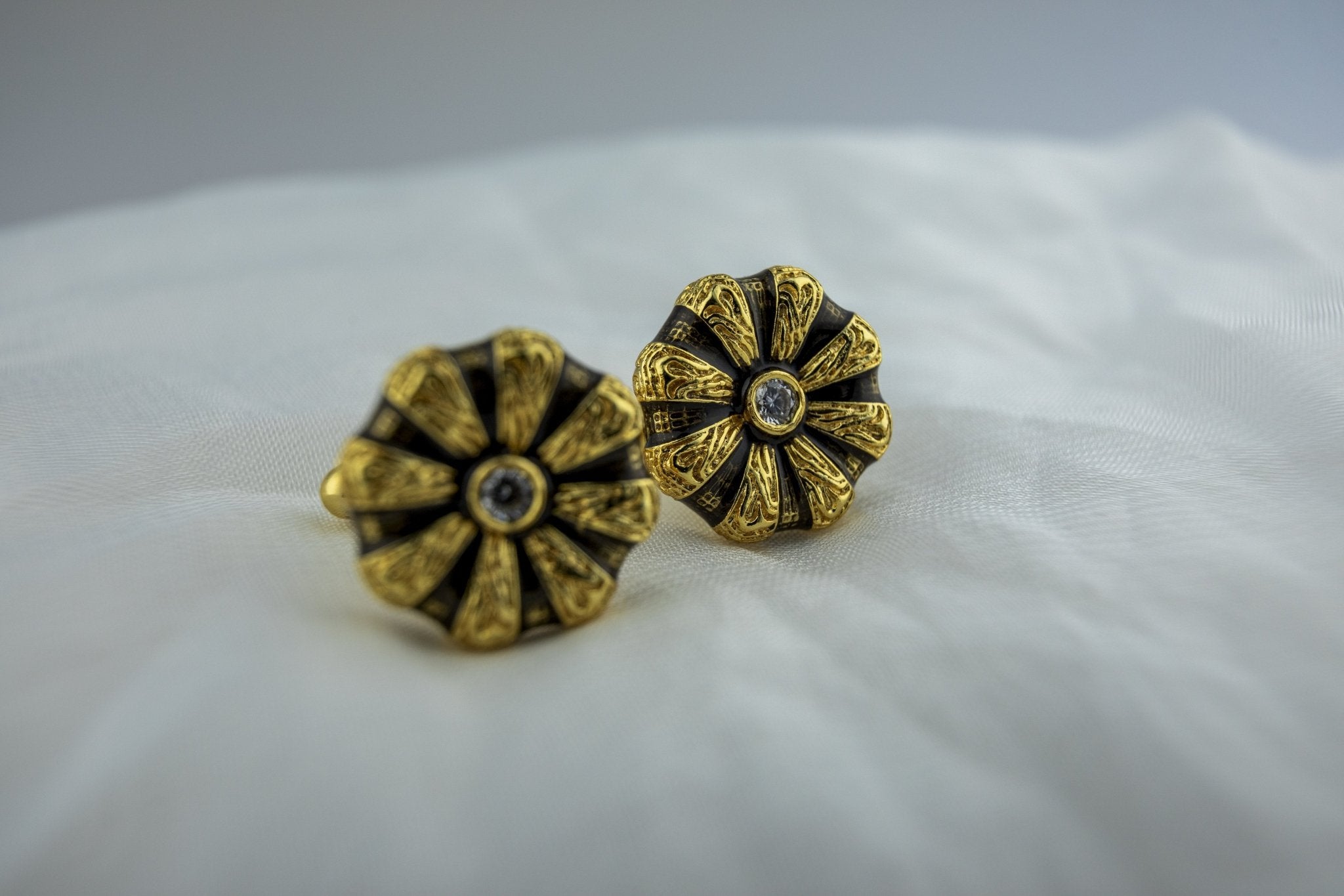 The Pushpa cufflink - Miraura Jewels
