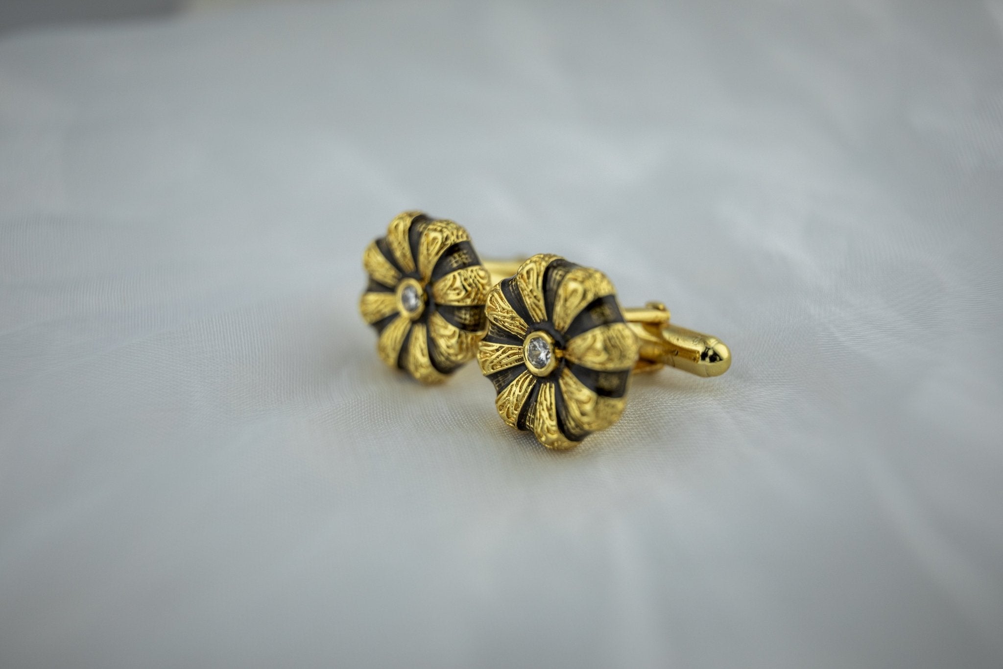 The Pushpa cufflink - Miraura Jewels