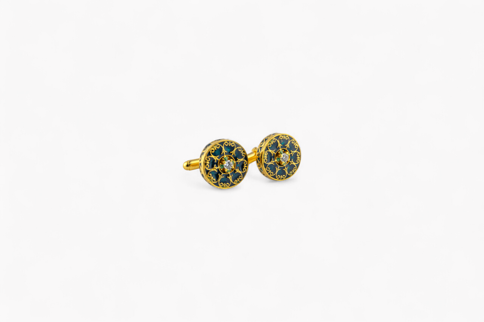 The Royal Peacock cufflink - Miraura Jewels