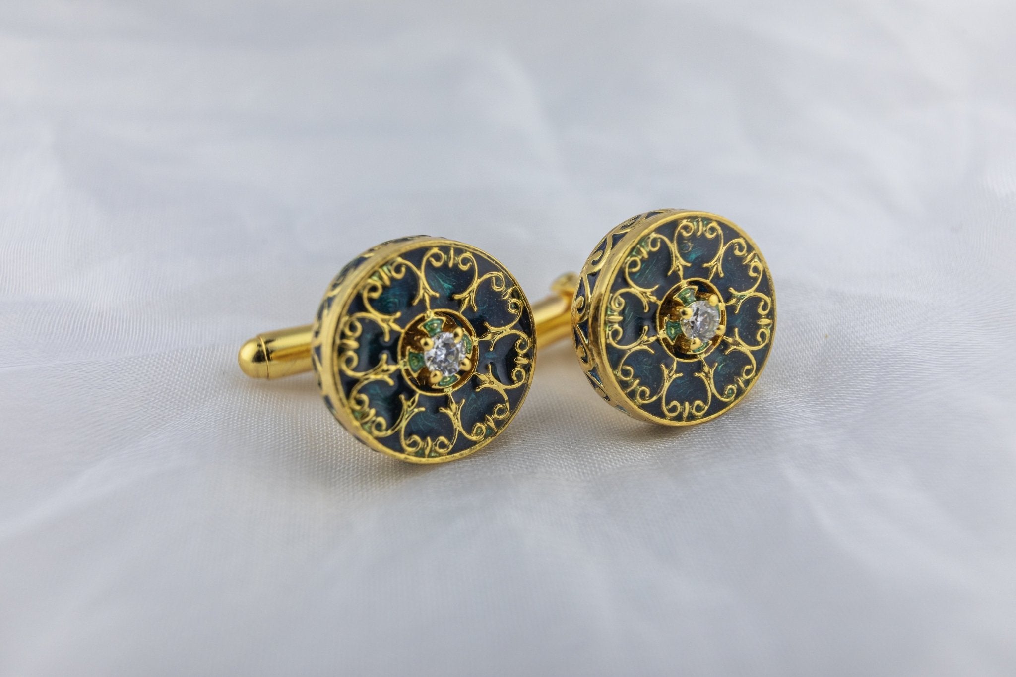The Royal Peacock cufflink - Miraura Jewels