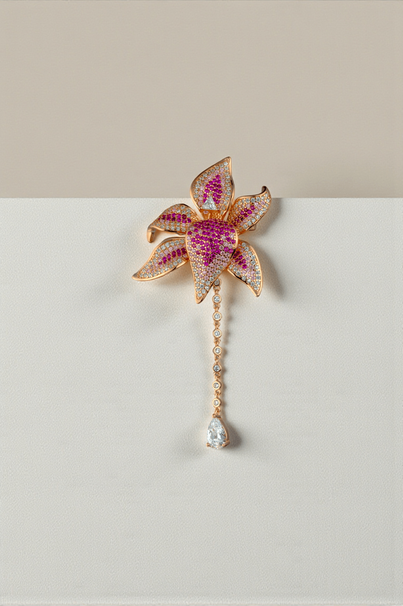 The Ruby Dewdrop Brooch - Miraura Jewels