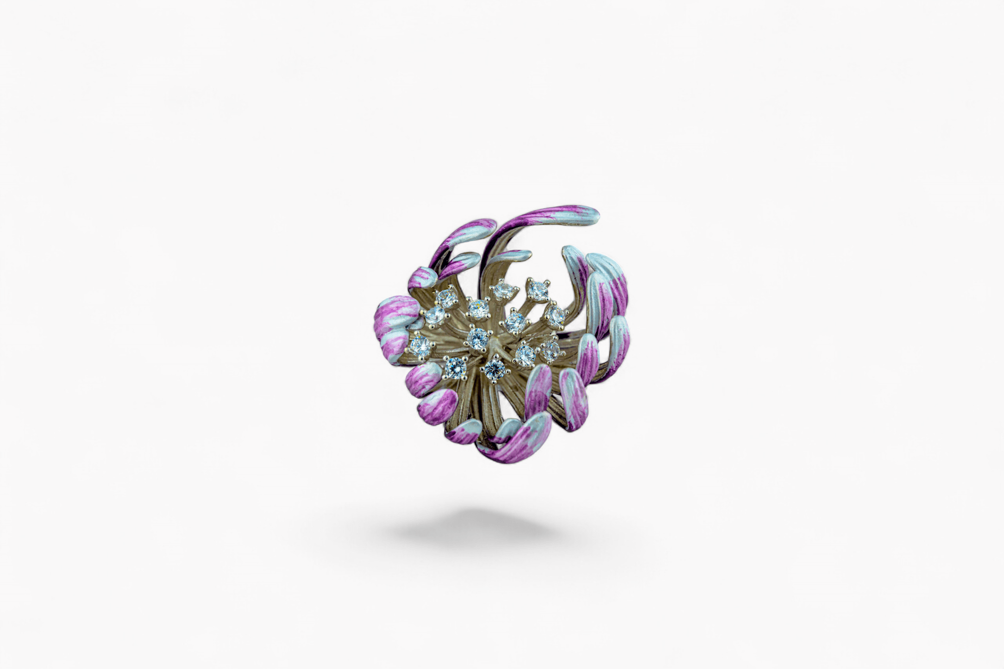 The Silver Guldasta Brooch - Miraura Jewels