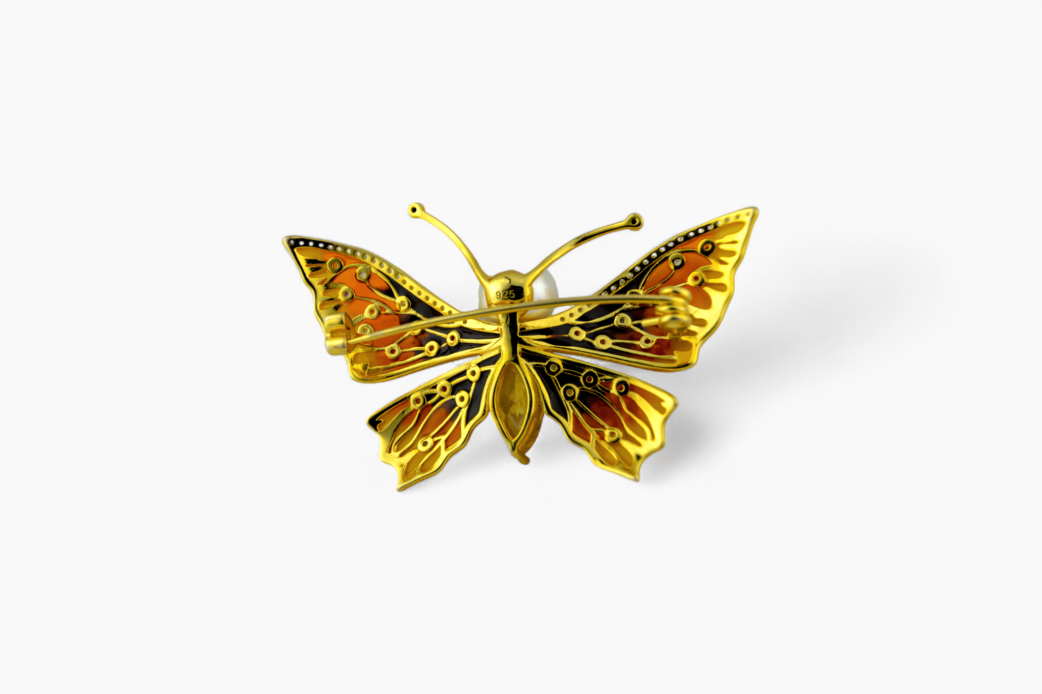 The Sunehri Titli Brooch - Miraura Jewels